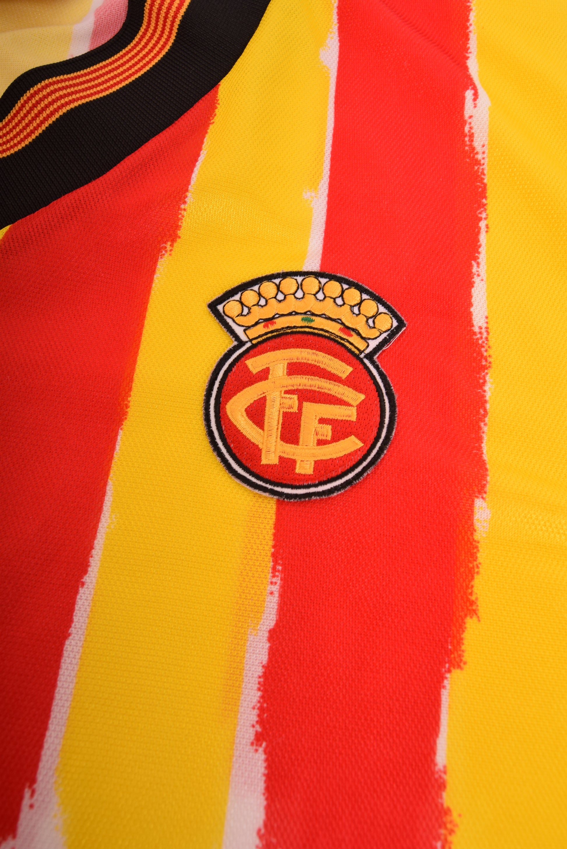 Vintage Catalunia Puma Home Shirt 1998-1999 Size M  White Red Yellow