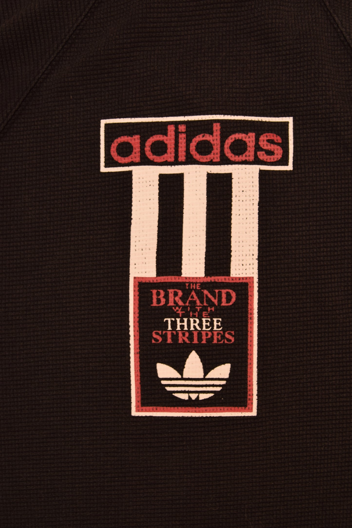 Vintage Adidas Sweatshirt The Brand With The Three Stripes Black Red Size S-M