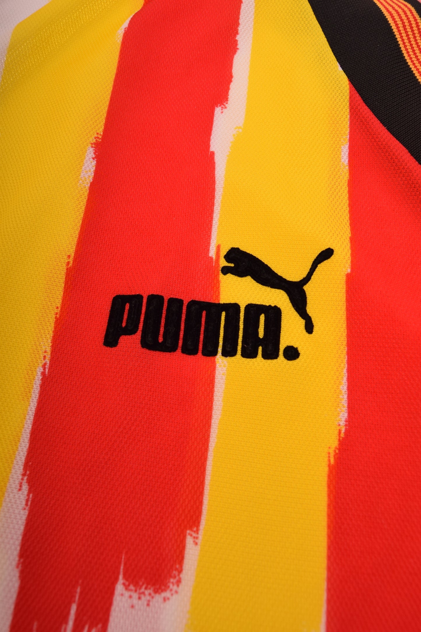 Vintage Catalunia Puma Home Shirt 1998-1999 Size M White Red Yellow