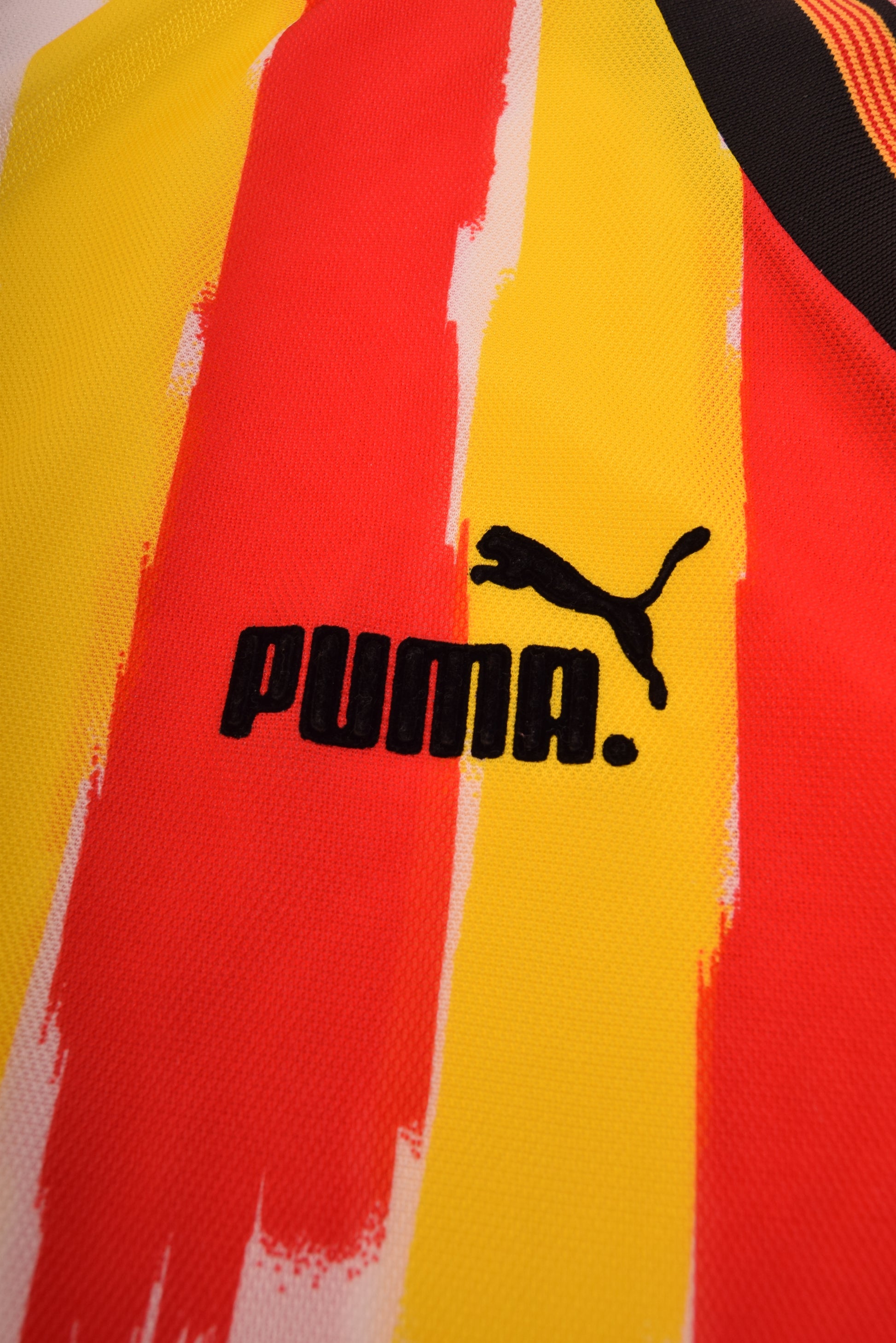Vintage Catalunia Puma Home Shirt 1998-1999 Size M  White Red Yellow