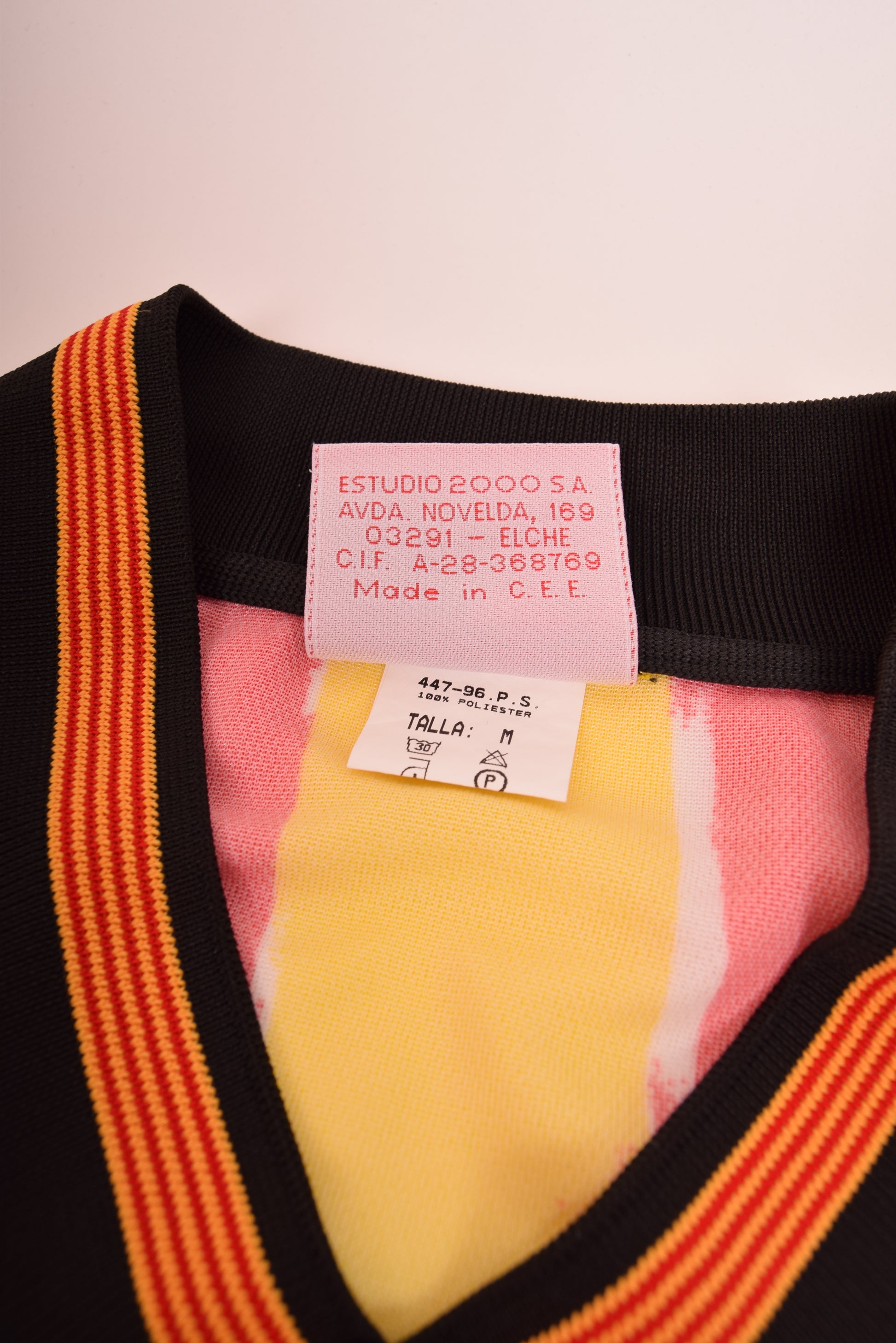 Vintage Catalunia Puma Home Shirt 1998-1999 Size M  White Red Yellow