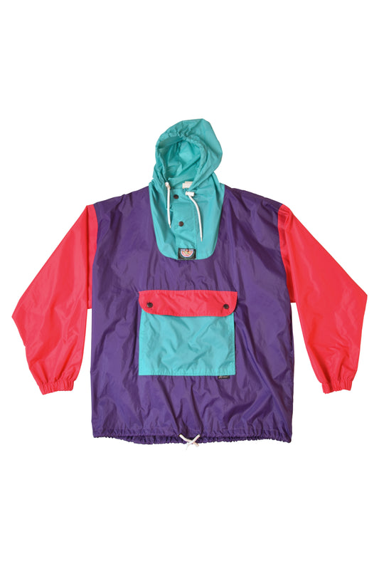 Vintage K-Way Coloroful Windbreaker Size L