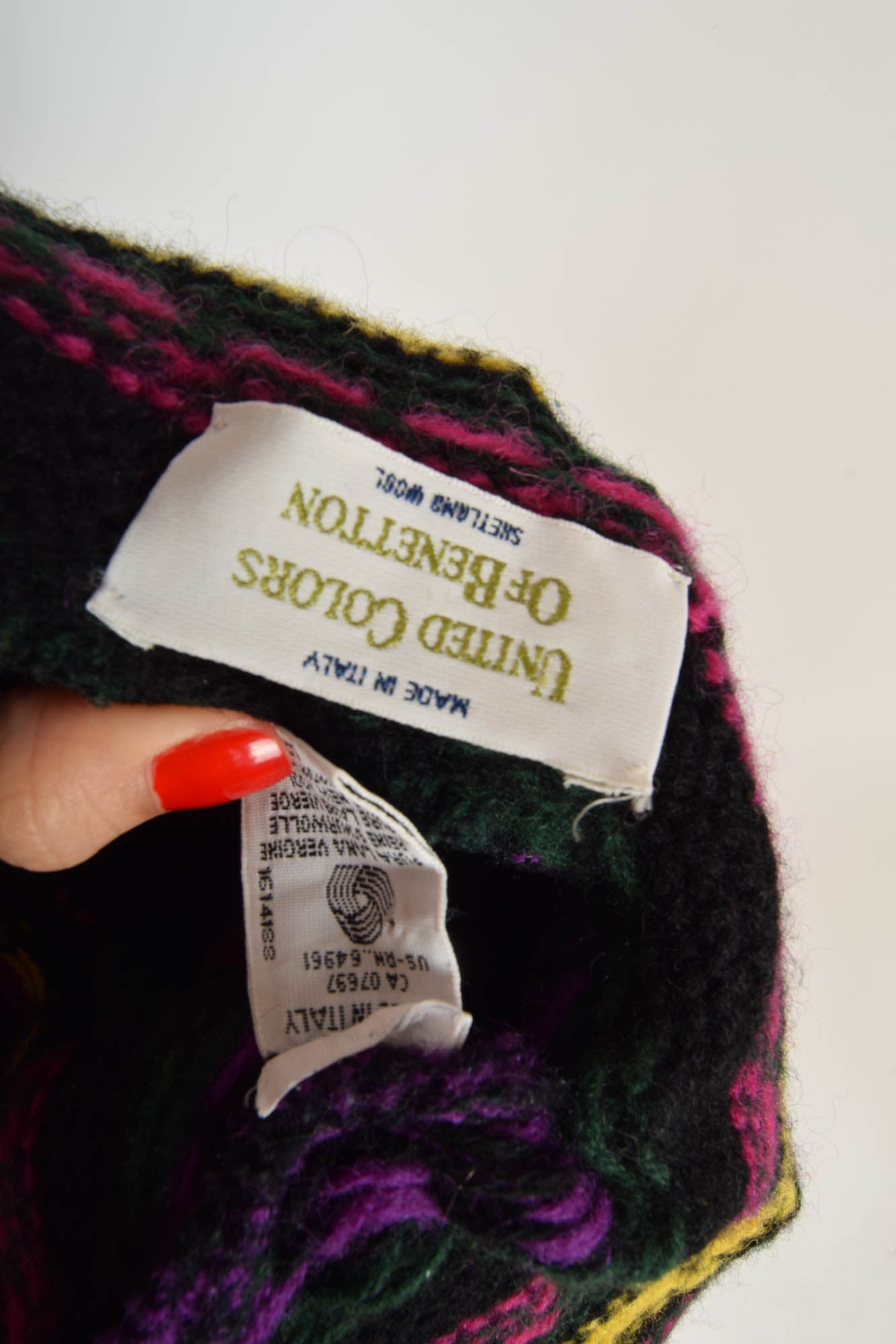 Vintage 90's United Colors of Benetton Wool Jumper Made in Italy