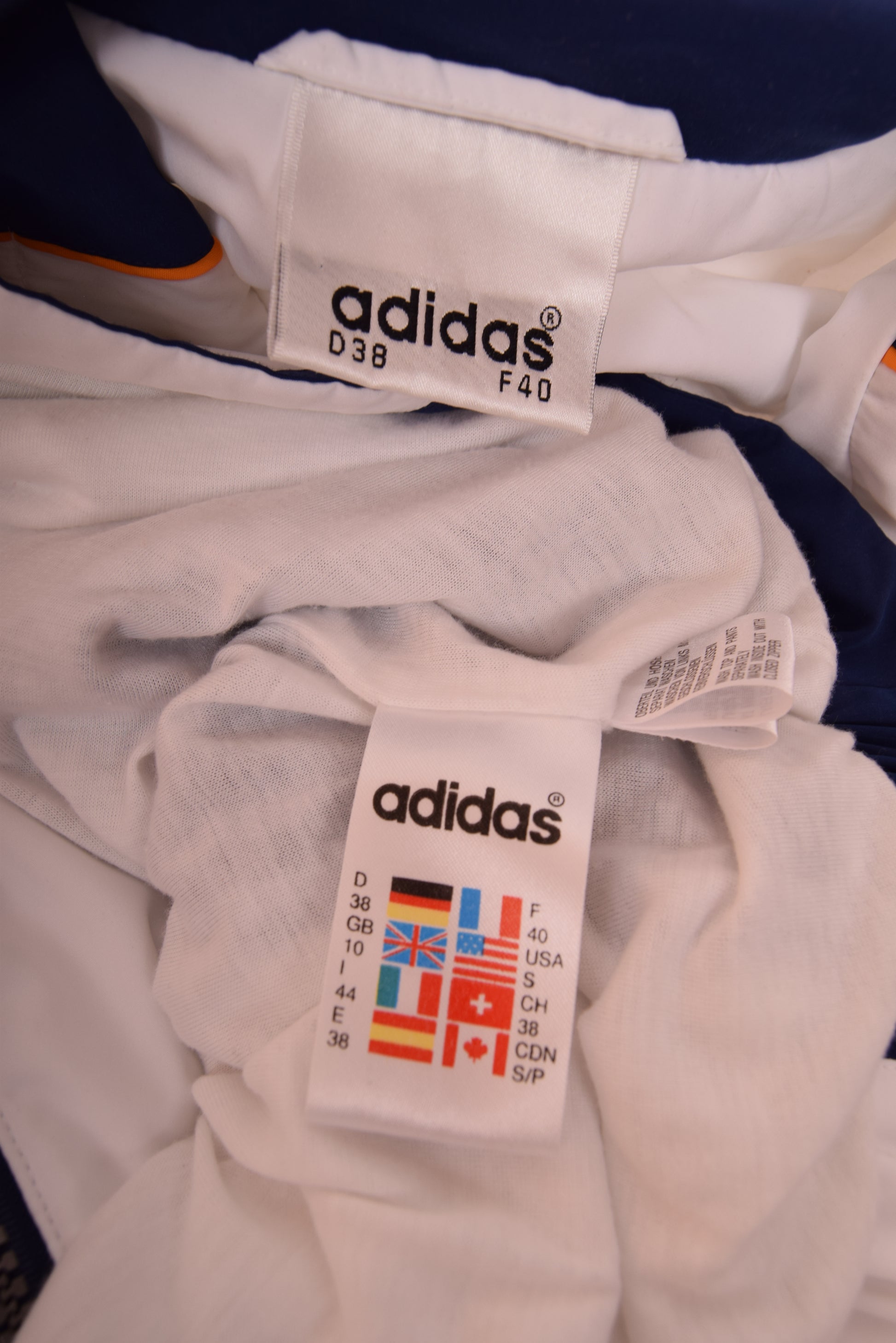 Vintage Adidas Tennis Track suit 90's White Blue
