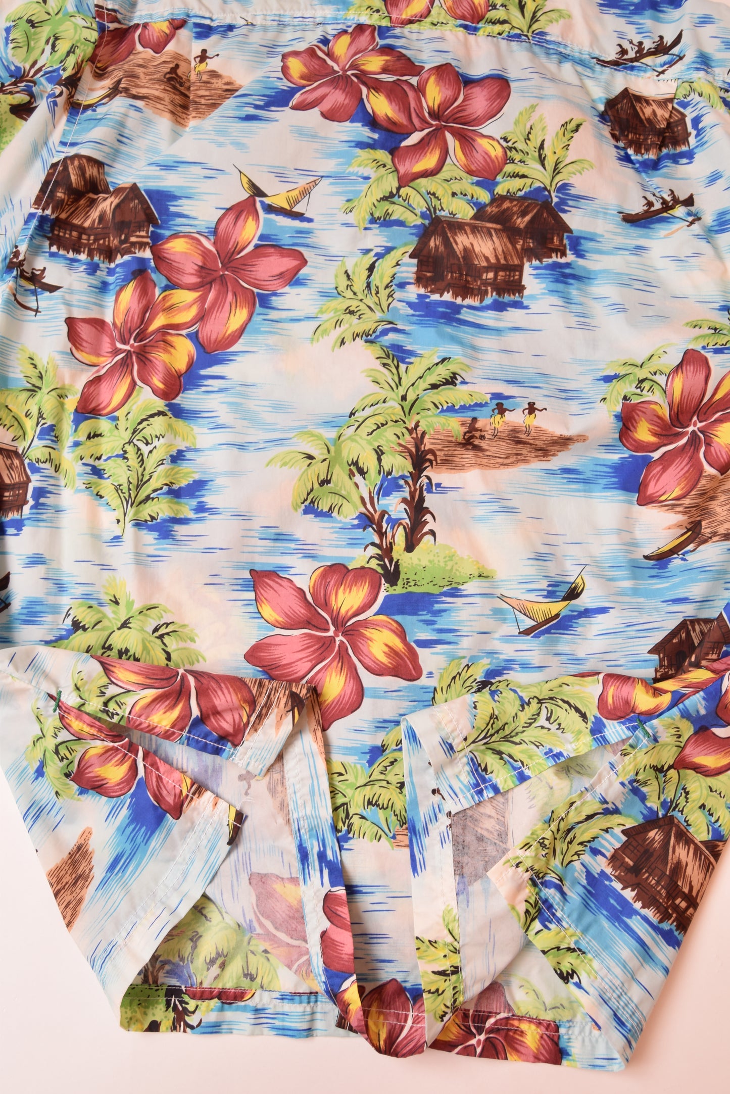 Vintage 90's Tommy Hilfiger Nylon Shirt Tropical Pattern