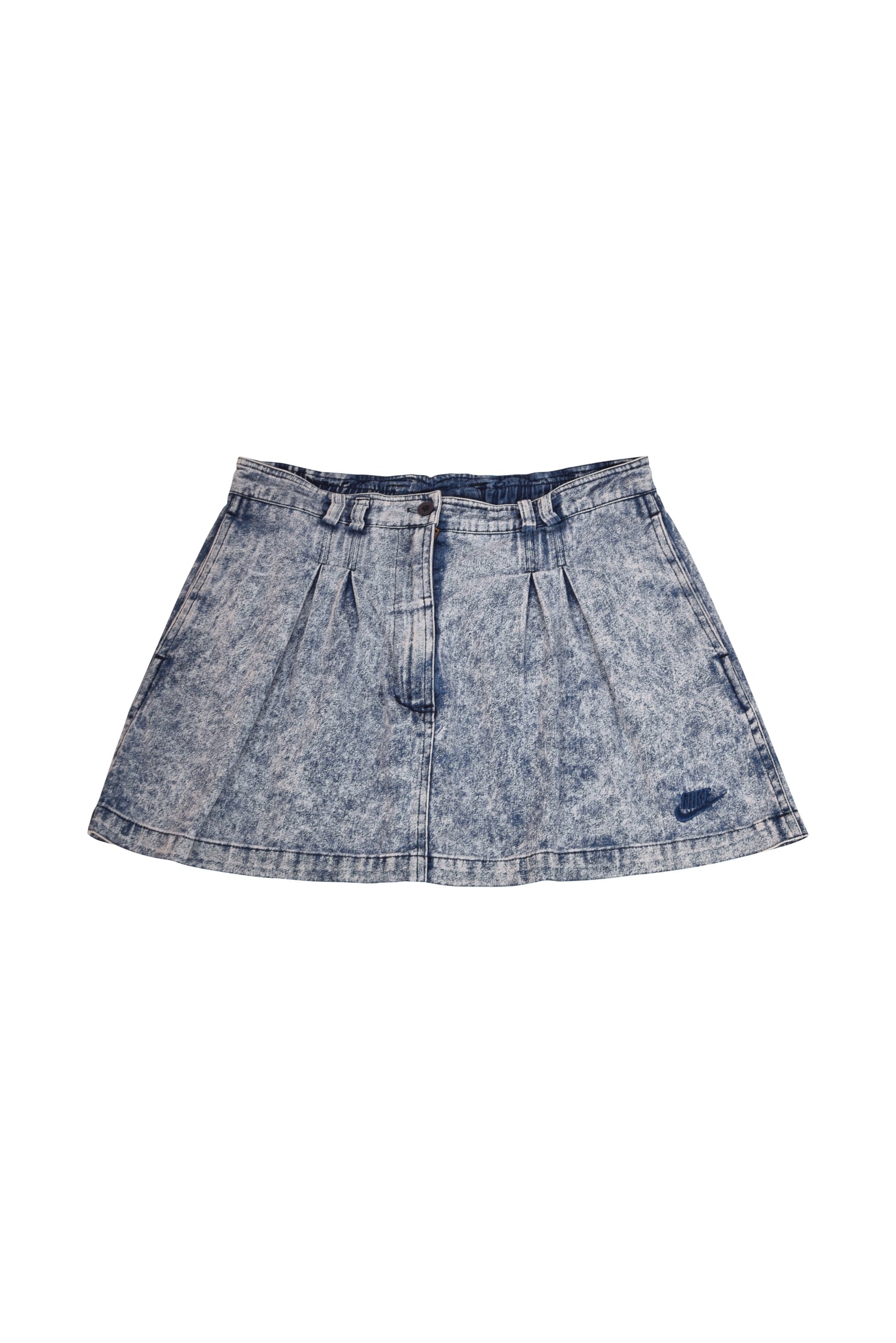 Vintage Nike Challenge Court Skirt Acid Denim Washed Size L Andre Agassi