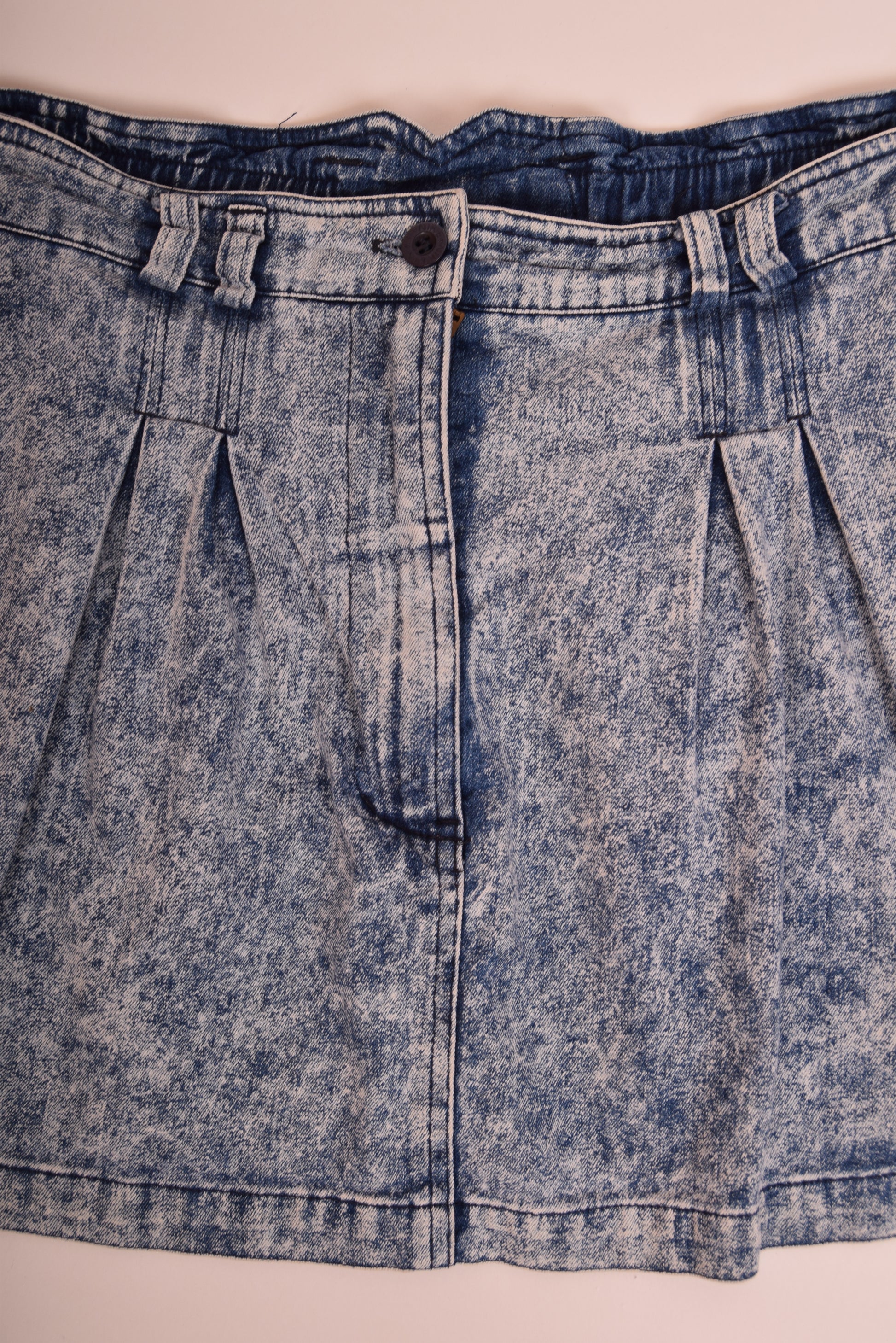 Vintage Nike Challenge Court Skirt Acid Denim Washed Size L Andre Agassi