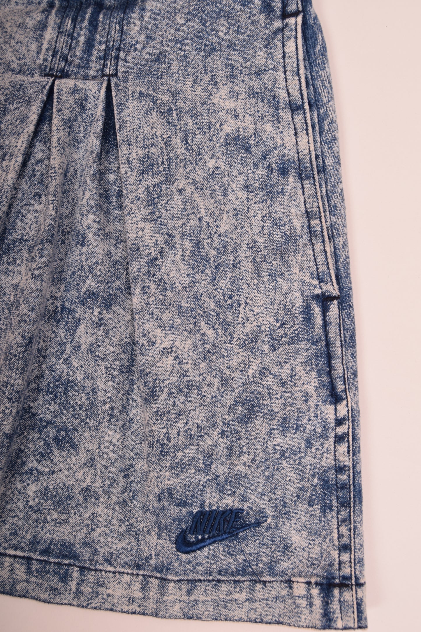 Vintage Nike Challenge Court Skirt Acid Denim Washed Size L Andre Agassi