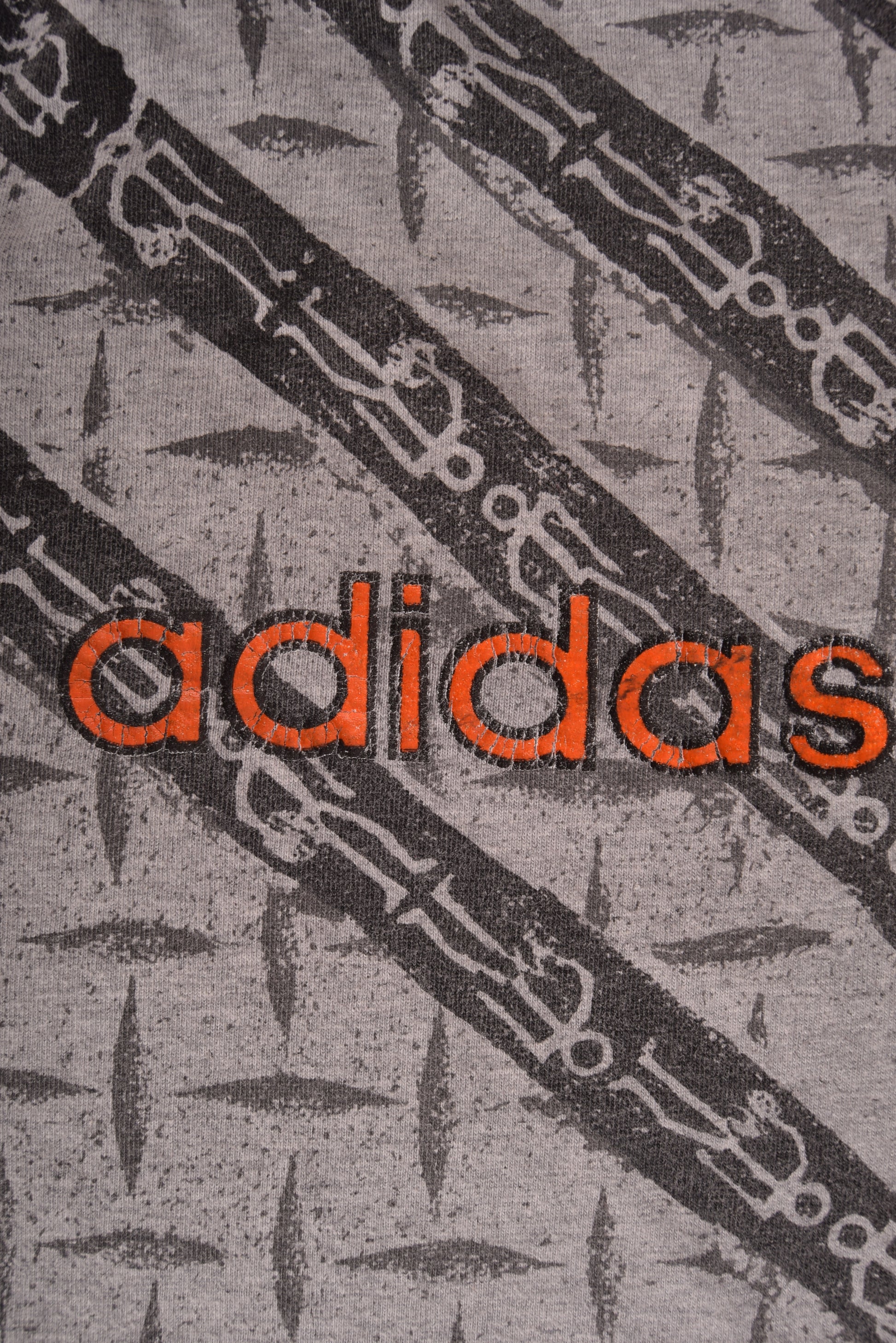 Vintage 90's Adidas Streetball T-Shirt Size L-XL Grey