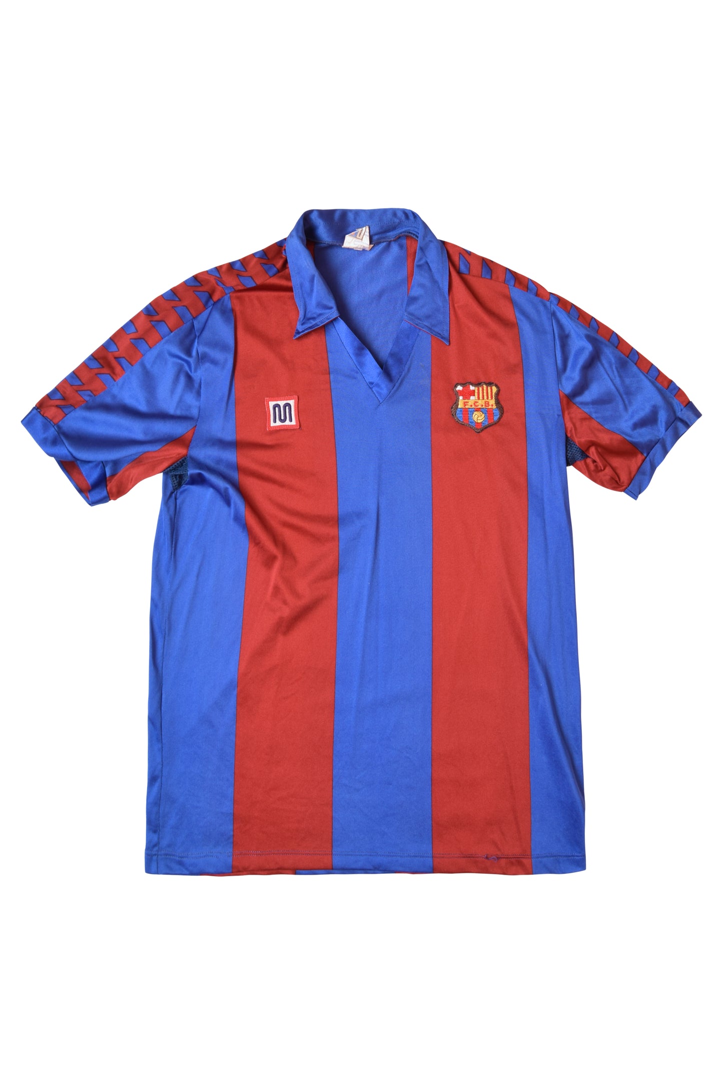 Vintage Meyba FC Barcelona Home Football Shirt / Jersey '84-89 Made in Spain Size S-M