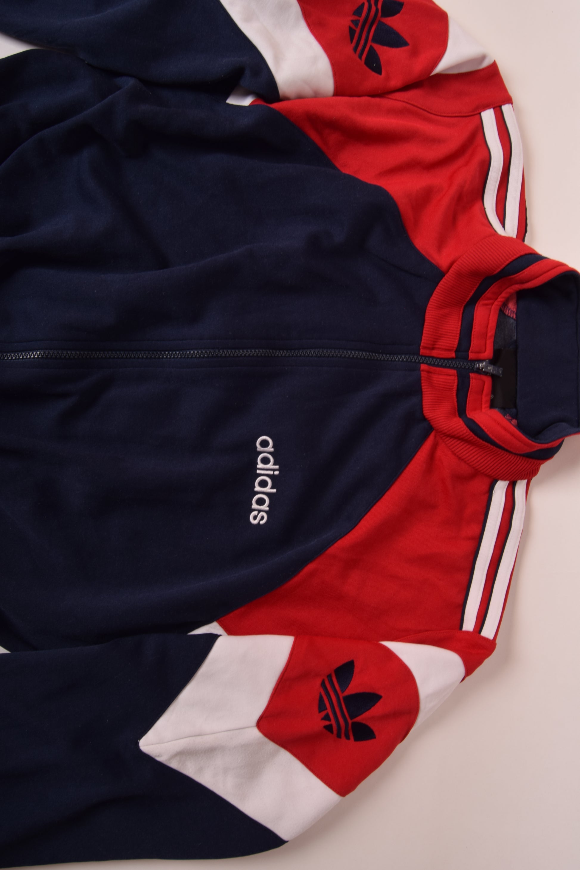 Vintage 90's Adidas Jumpsuit Size L Blue Red White