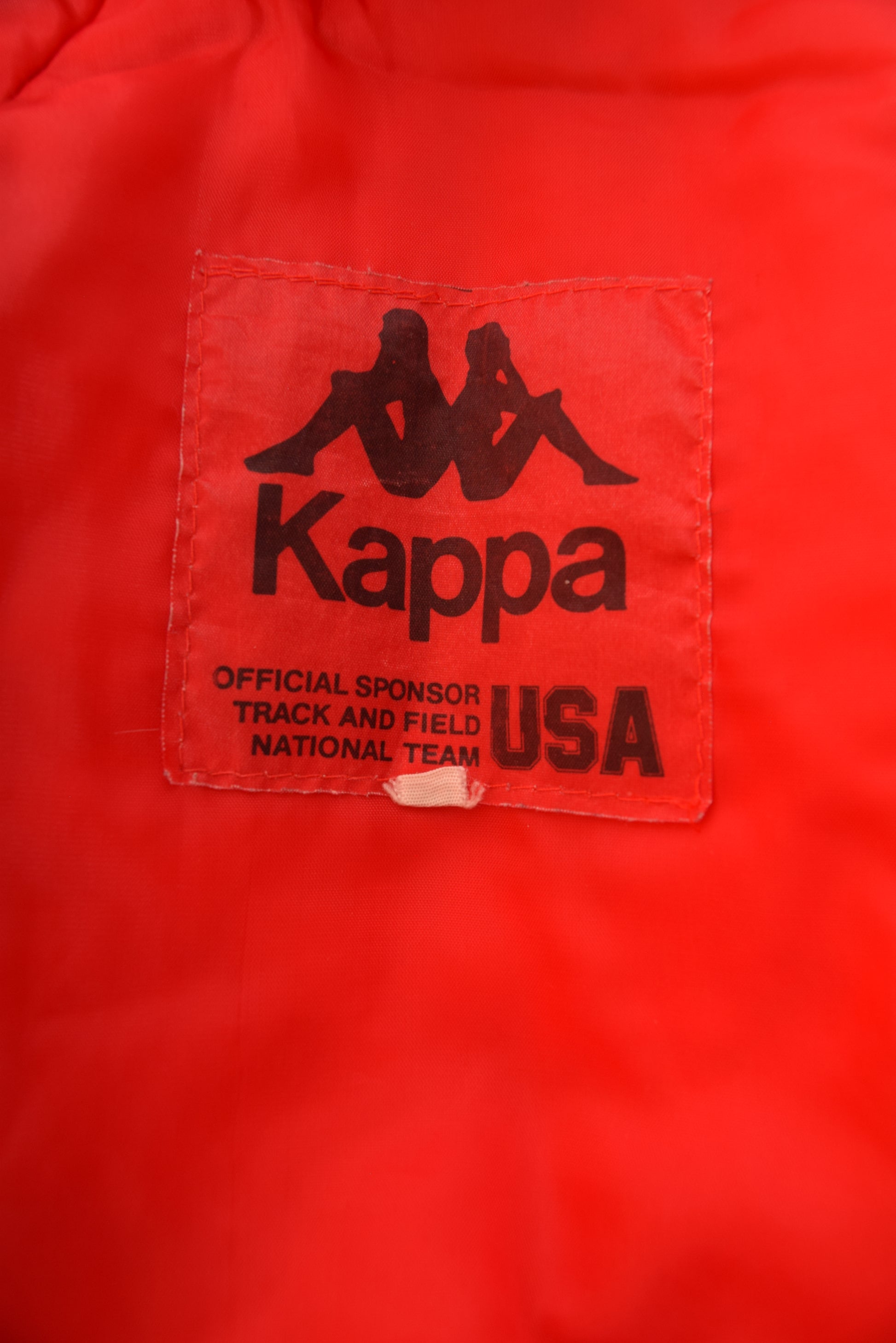 Vintage 80's Kappa Jacket Made in Italy Red Grey
