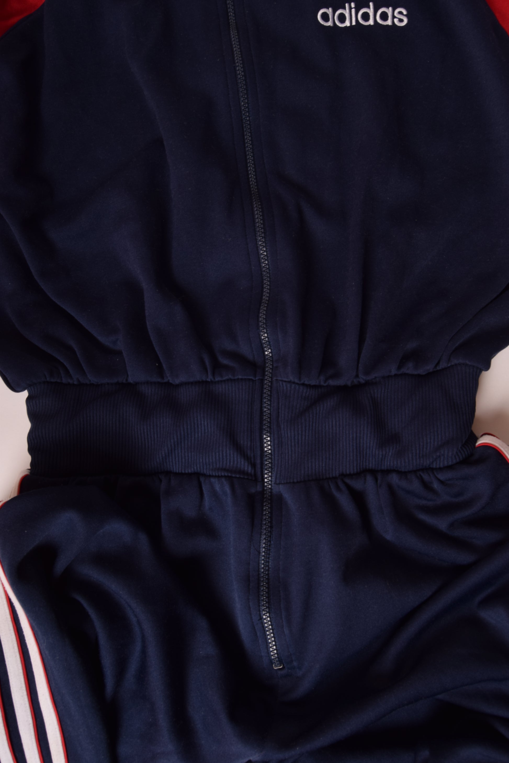 Vintage 90's Adidas Jumpsuit Size L Blue Red White
