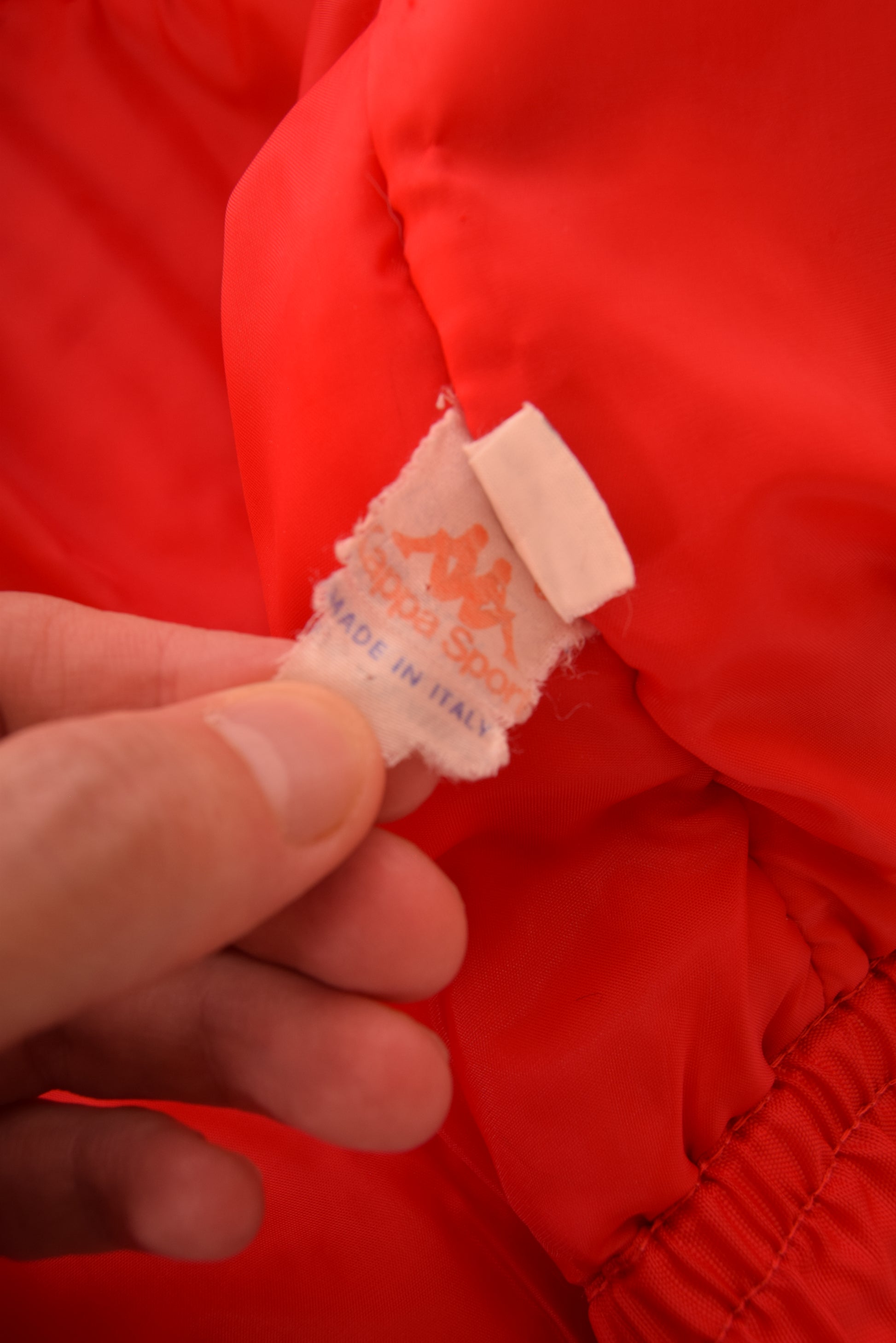 Vintage 80's Kappa Jacket Made in Italy Red Grey