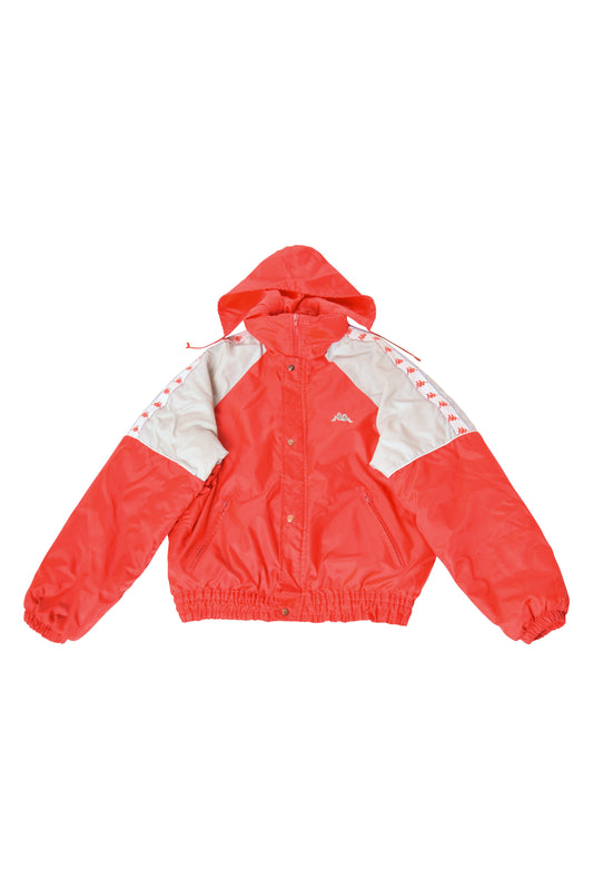 Vintage 80's Kappa Jacket Made in Italy Red Grey
