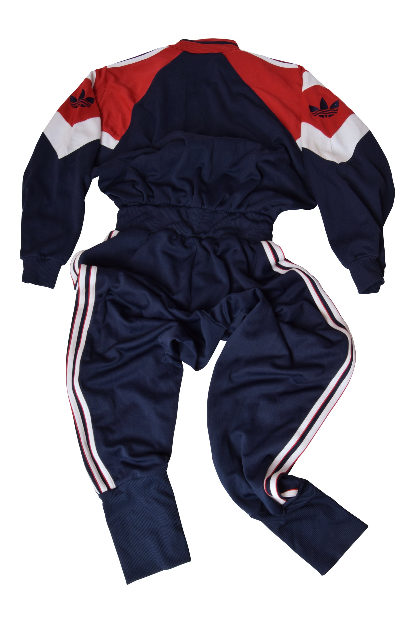 Vintage 90's Adidas Jumpsuit Size L Blue Red White