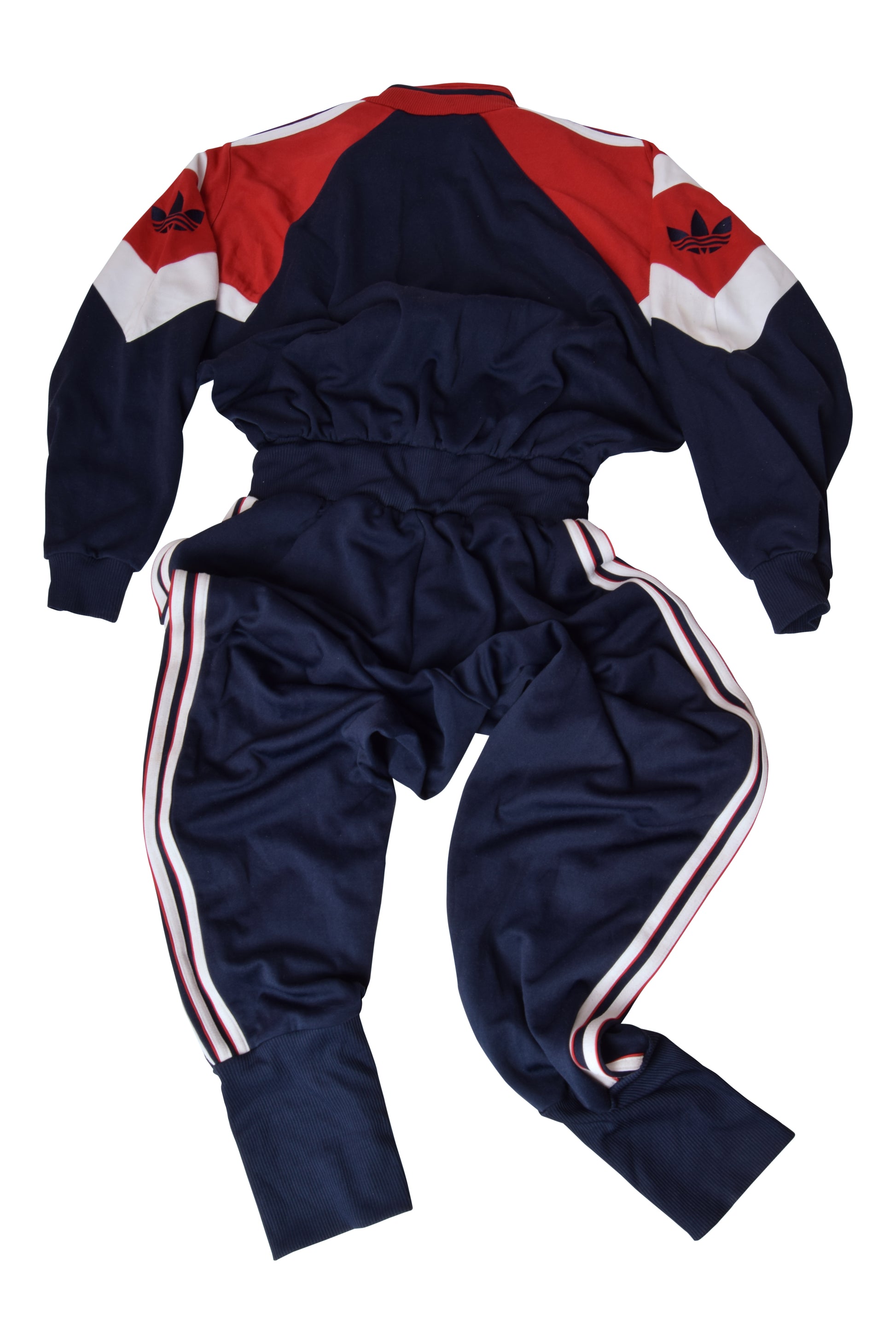 Vintage 90's Adidas Jumpsuit Size L Blue Red White