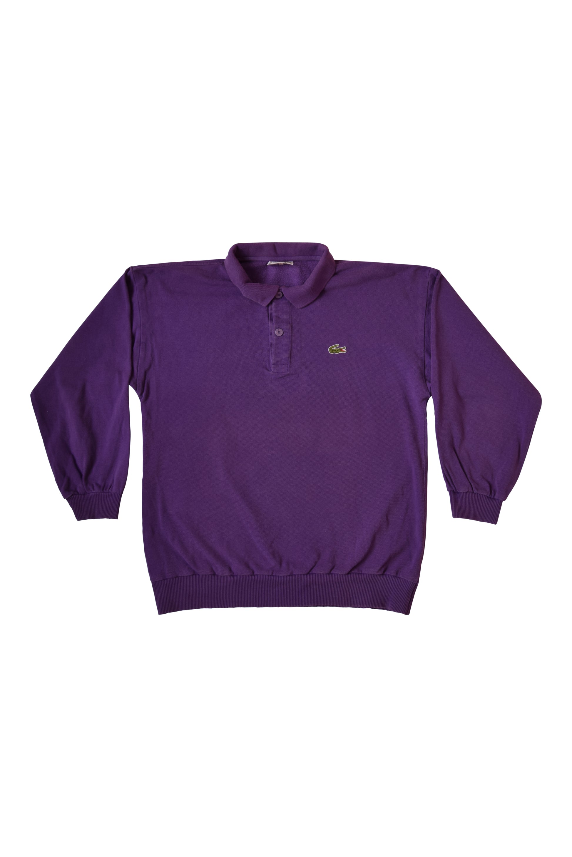 Lacoste Chemise Sweatshirt Pique Polo Rugby Shirt Size M Made in France