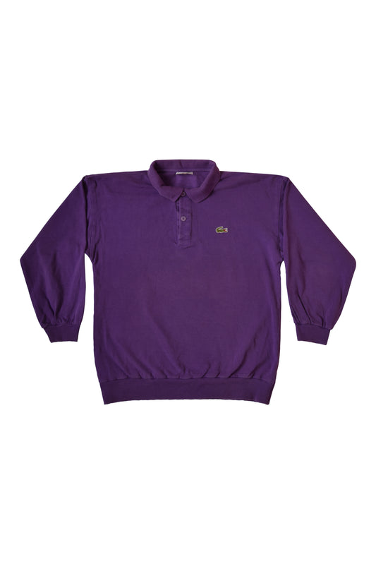 Lacoste Chemise Sweatshirt Pique Polo Rugby Shirt Size M Made in France