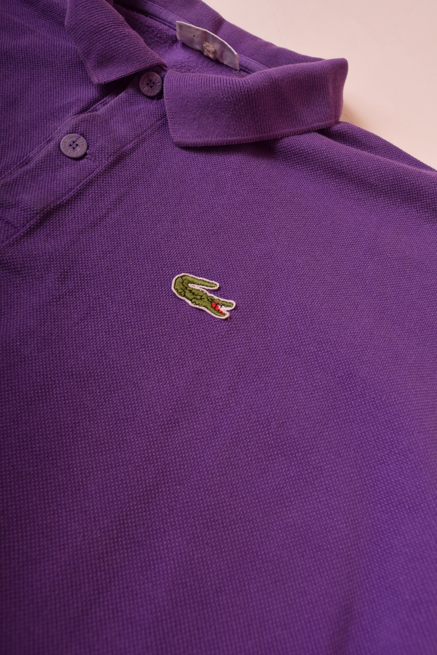 Lacoste Chemise Sweatshirt Pique Polo Rugby Shirt Size M Made in France