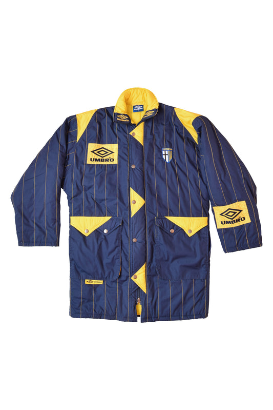 Vintage Umbro AC PARMA Padded Bench Coat 1992 - 1993  Size M