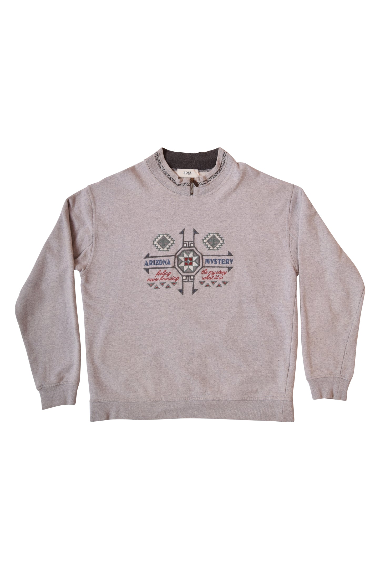 Vintage 90's Hugo Boss Sweatshirt Grey Size L