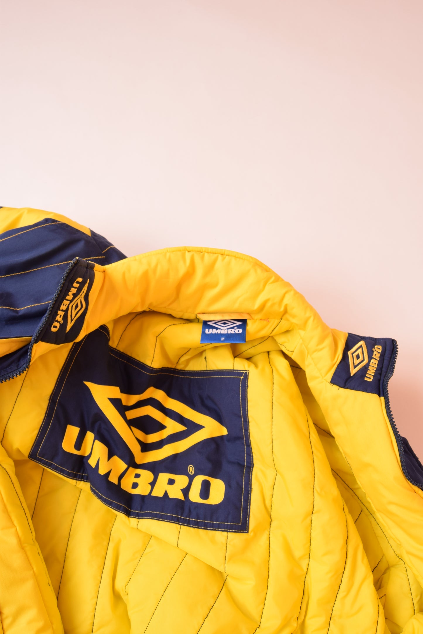Vintage Umbro AC PARMA Padded Bench Coat 1992 - 1993 Size M