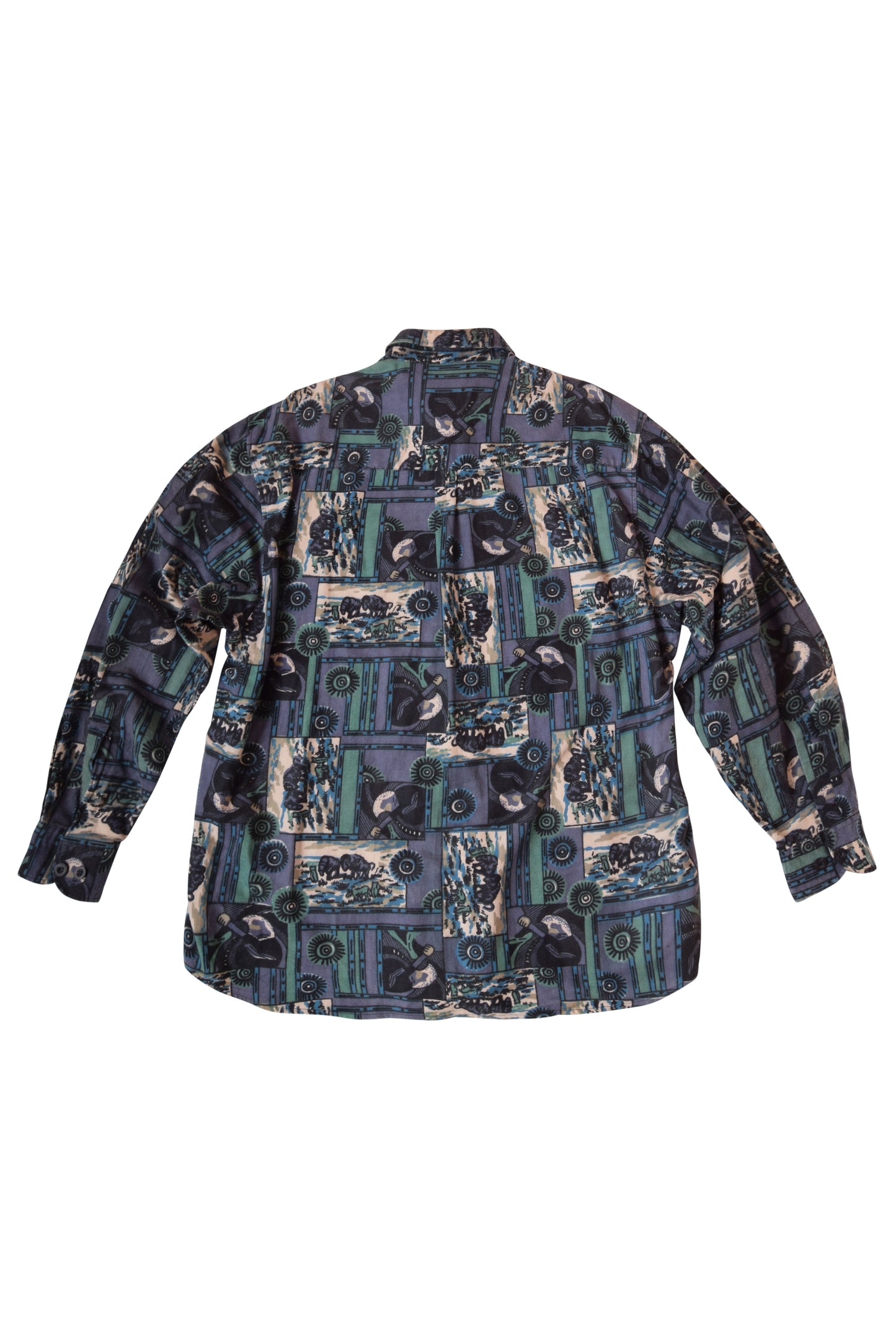 Vintage 90's Abstract Shirt Pattern Size M