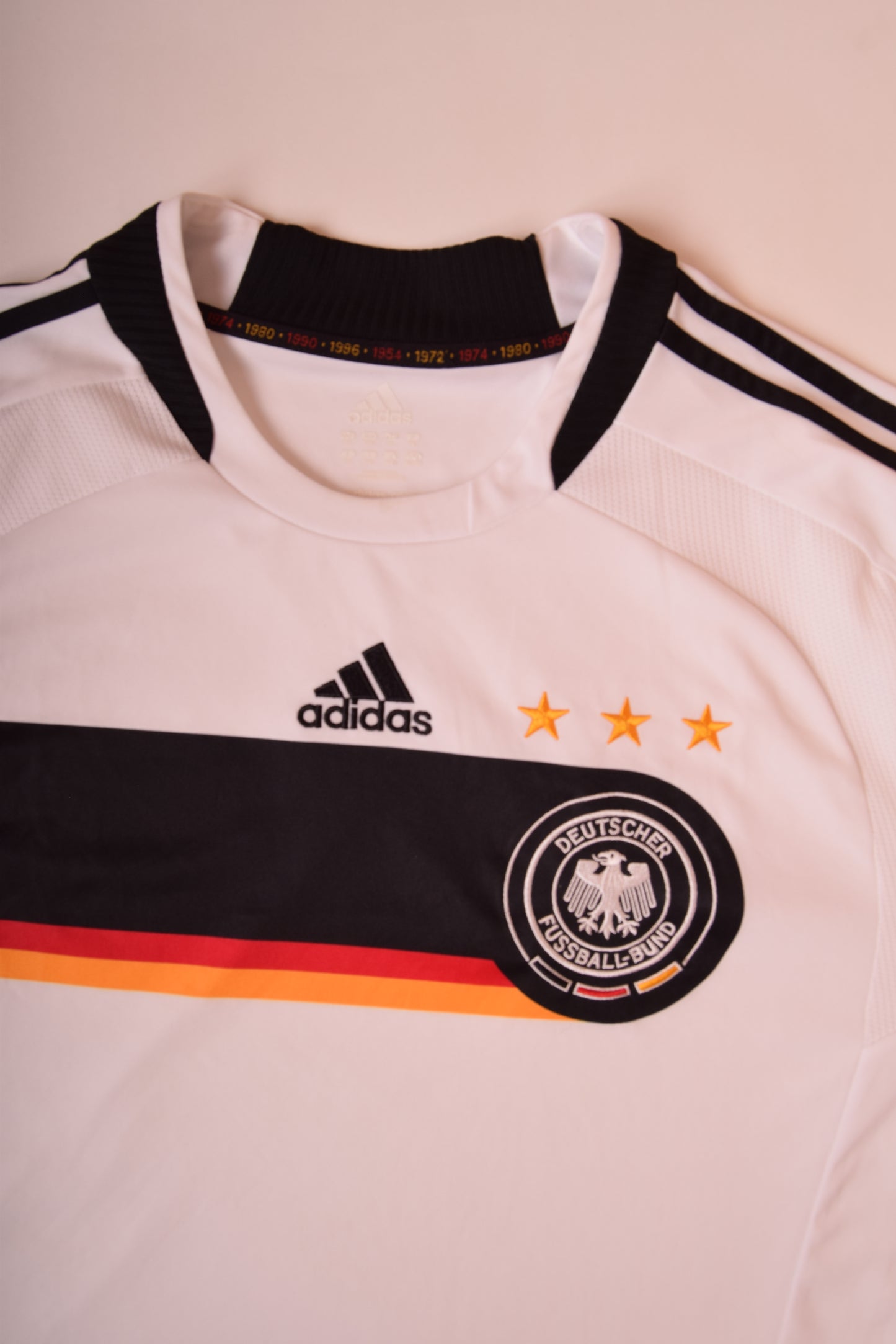 Germany Adidas Home Football Shirt 2007-2008 Size 2XL White