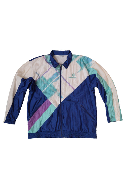 Vintage 90's Sergio Tacchini Abstract Shell / Jacket Size XL