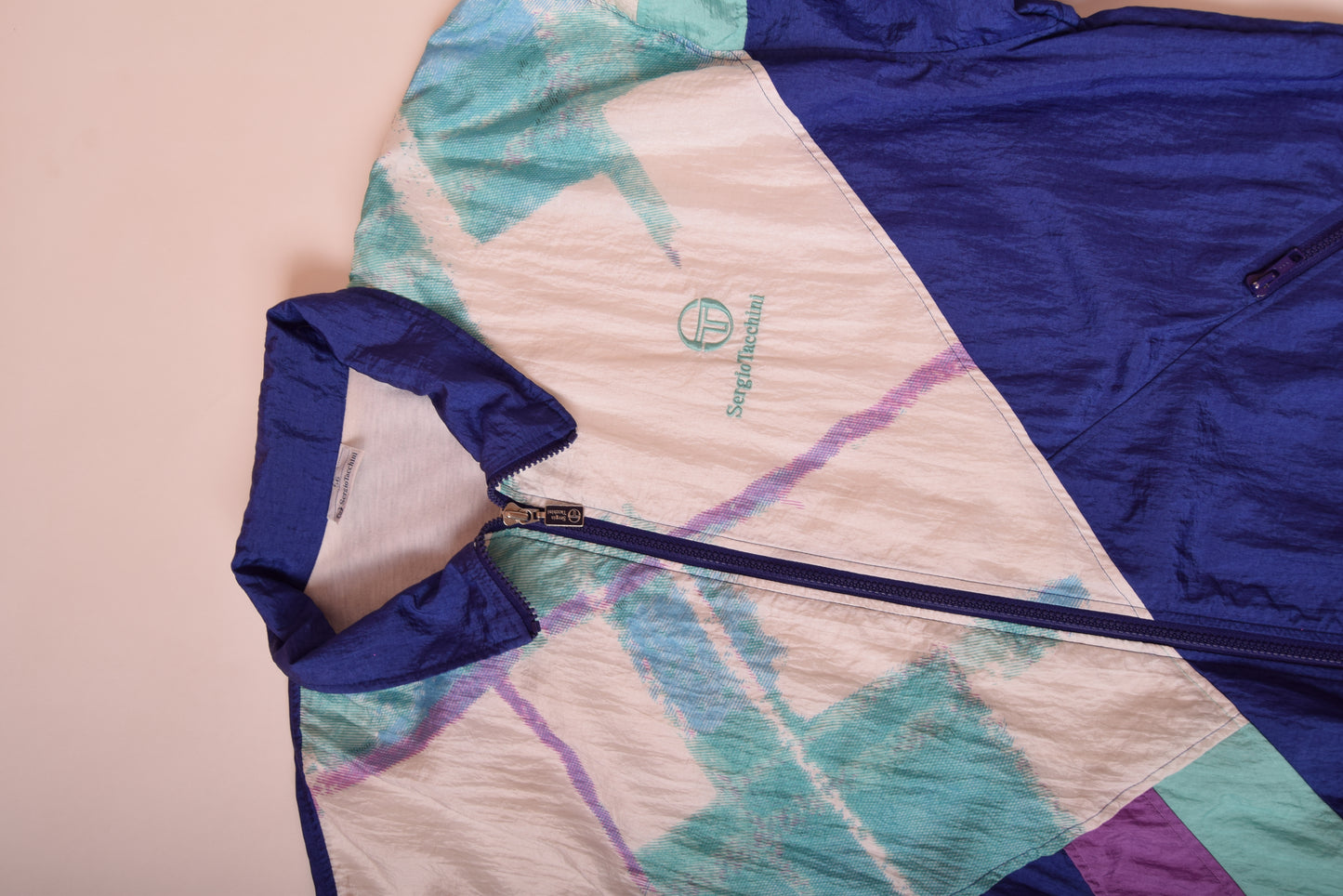 Vintage 90's Sergio Tacchini Abstract Shell / Jacket Size XL