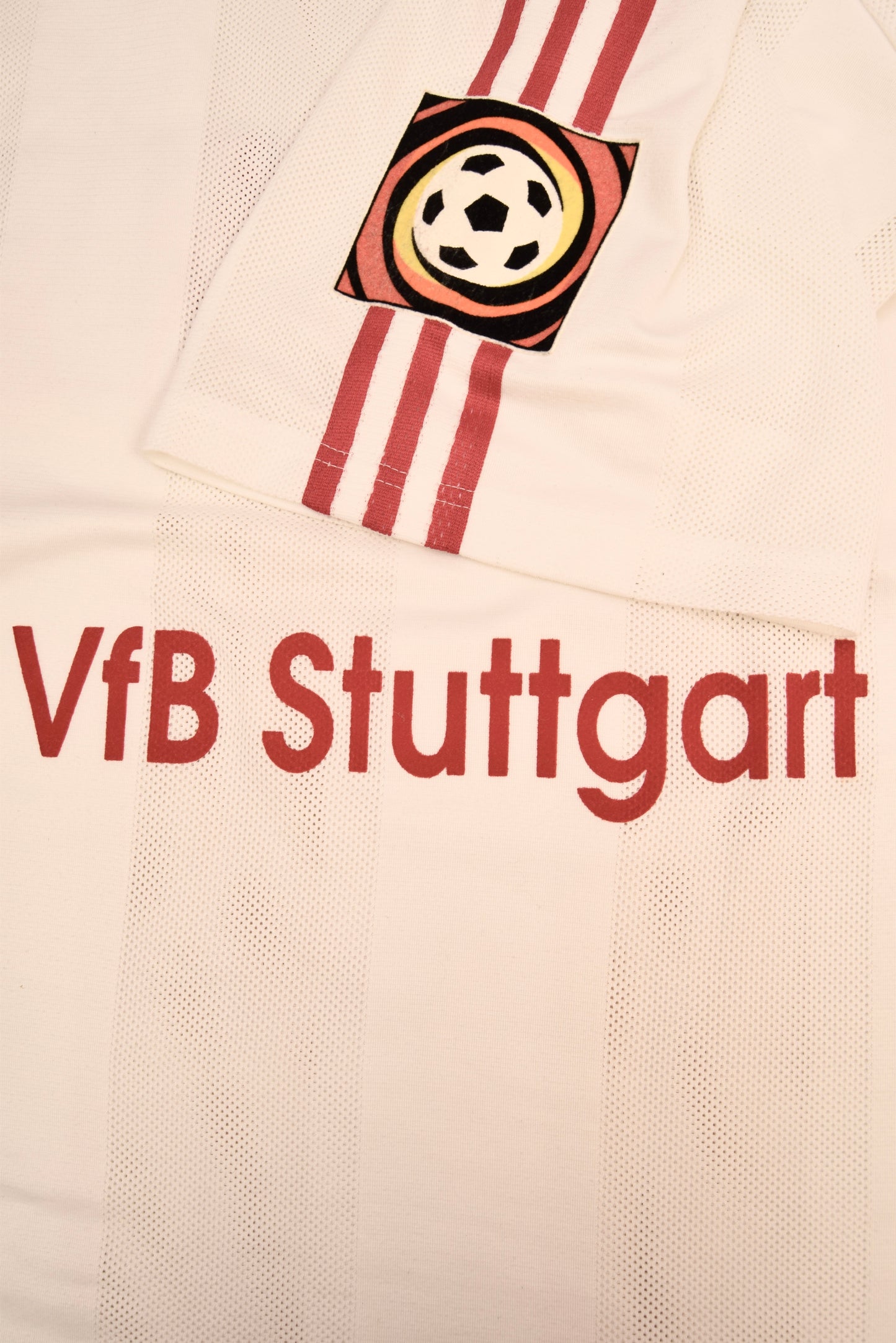 Vintage VFB Stuttgart Adidas Home Football Shirt 1996 - 1997 White Red Size XL