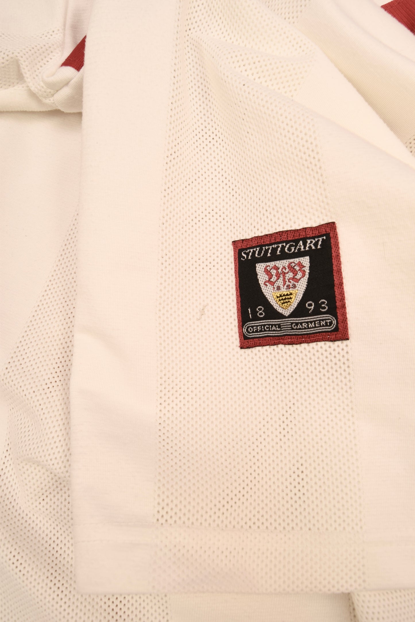 Vintage VFB Stuttgart Adidas Home Football Shirt 1996 - 1997 White Red Size XL