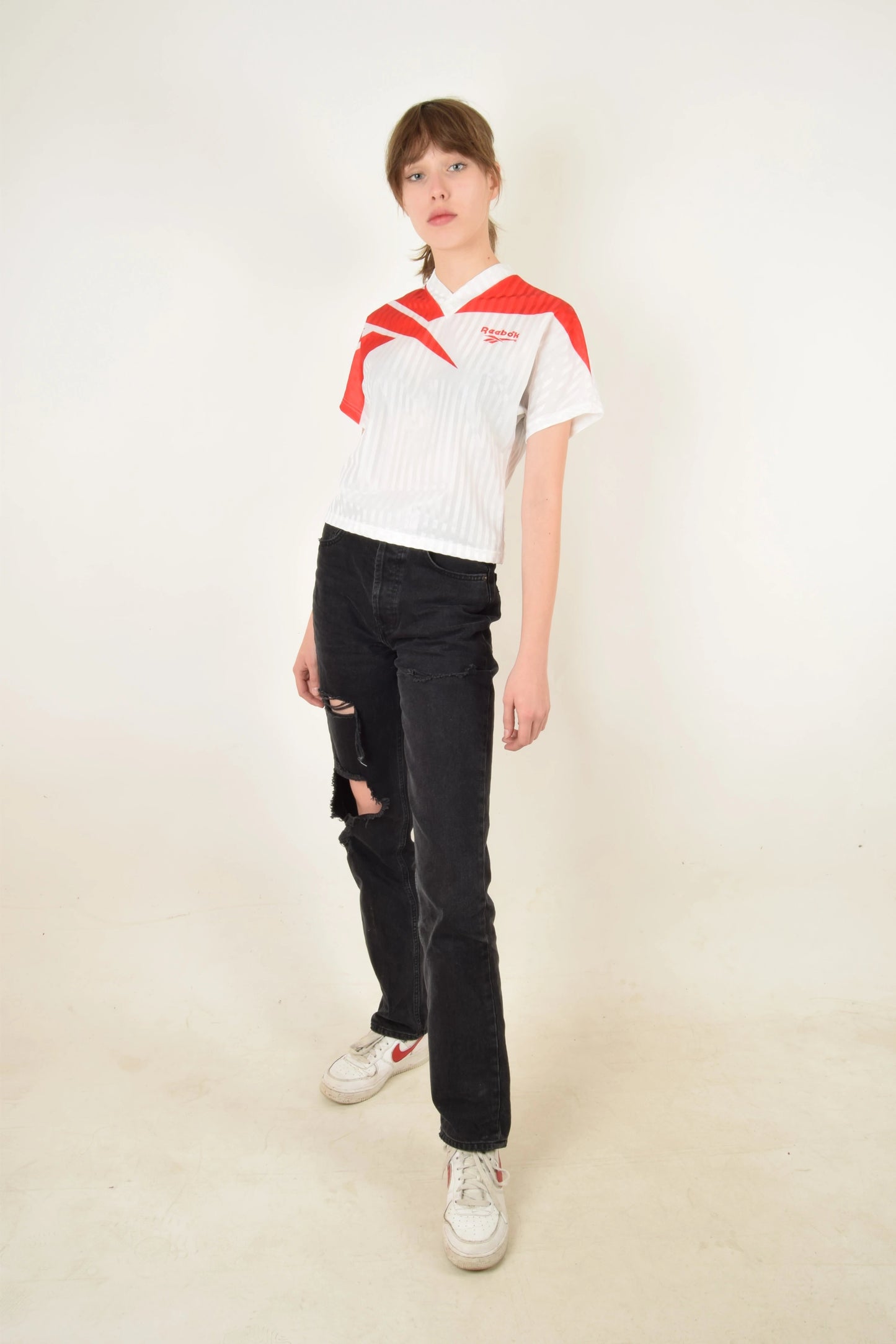 Vintage 90's Reebok Football Shirt Cropped