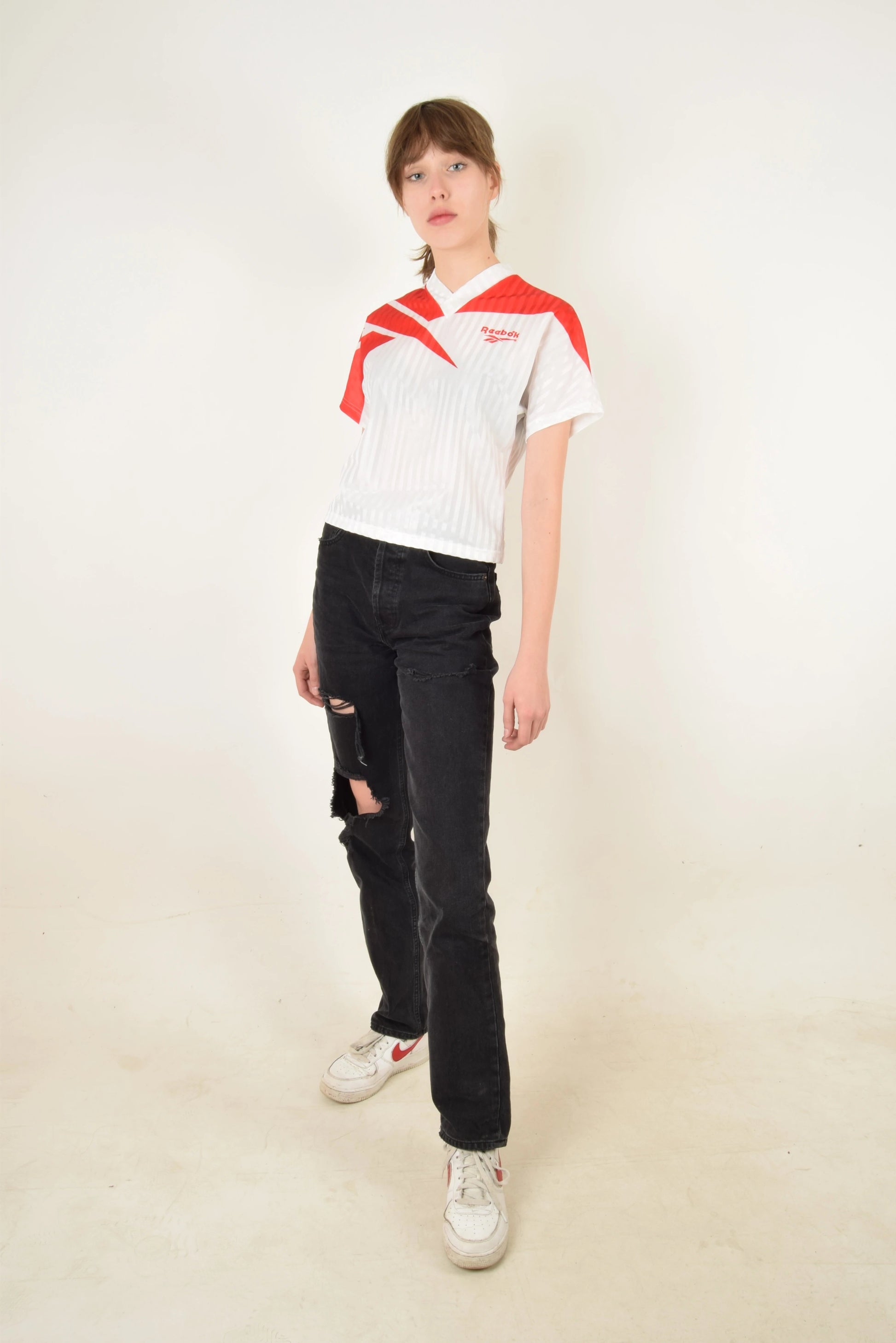 Vintage 90's Reebok Football Shirt Cropped