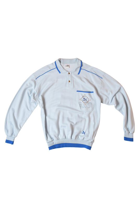 Vintage Puma Sweatshirt 80's Made in Italy Size L-XL