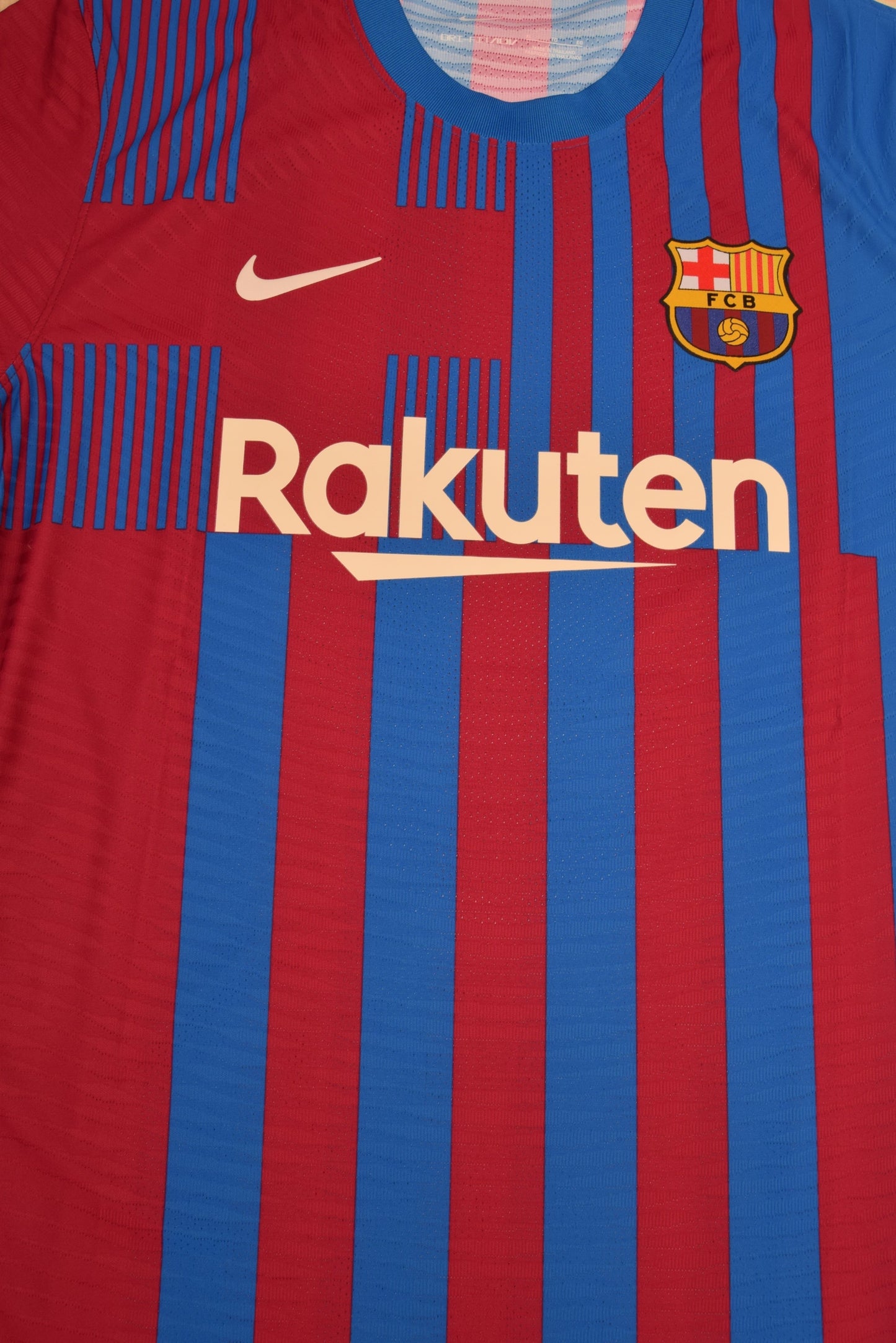 Authentic New Barcelona Nike 2021 - 2022 Player Issue Home Football Shirt Deadstock BN Rakuten Size XL Red Blue DRI FIT ADV