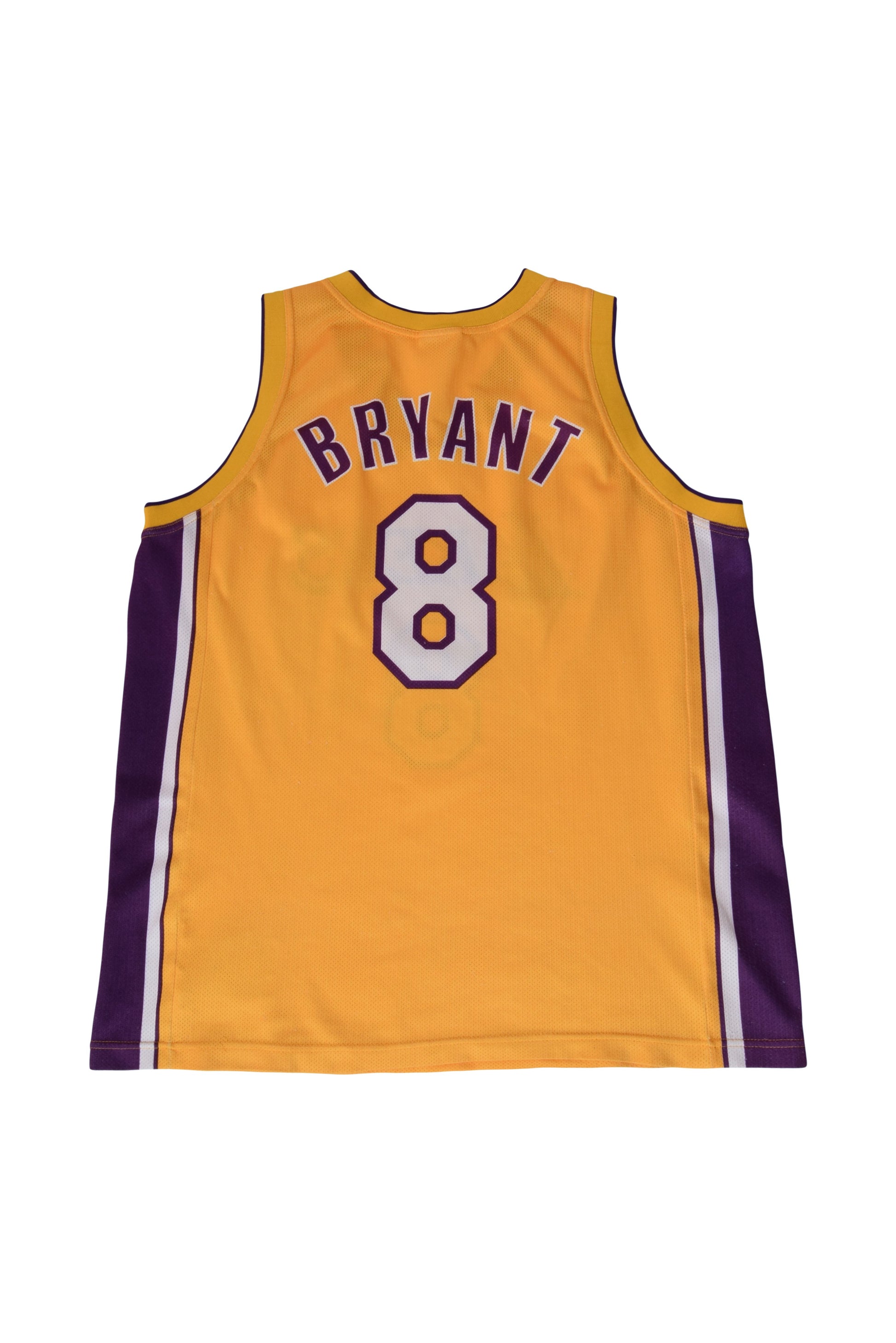 Vintage 1999-2006 Kobe Bryant L.A. Lakers Champion Size L Yellow #8 Home Jersey