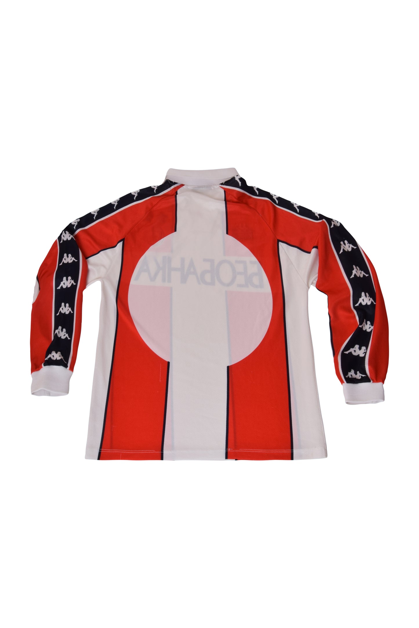 Vintage FK Crvena Zvezda Red Star Belgrade 1995-1997 Football Home Shirt Size S Made in Italy Long Sleeve Red White