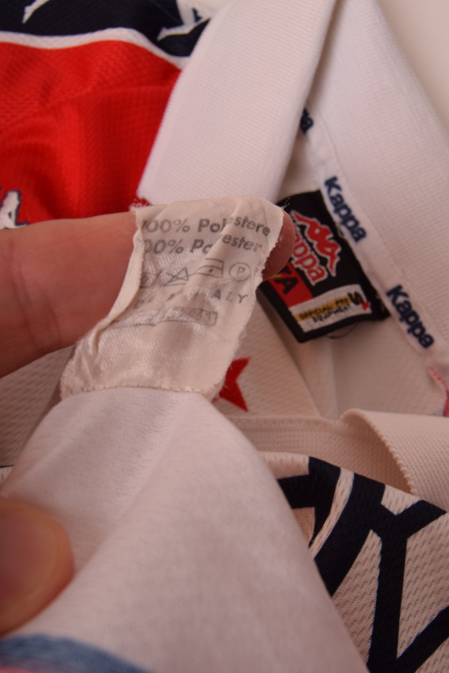 Vintage FK Crvena Zvezda Red Star Belgrade 1995-1997 Football Home Shirt Size S Made in Italy Long Sleeve Red White