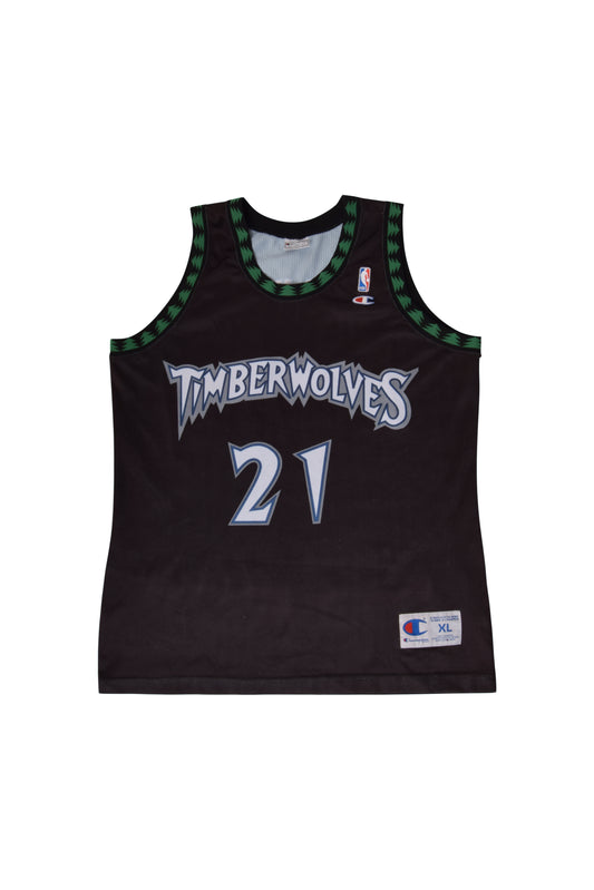 Kevin Garnett Minnesota Timberwolves Jersey Champion NBA 1997-1998 Size XL