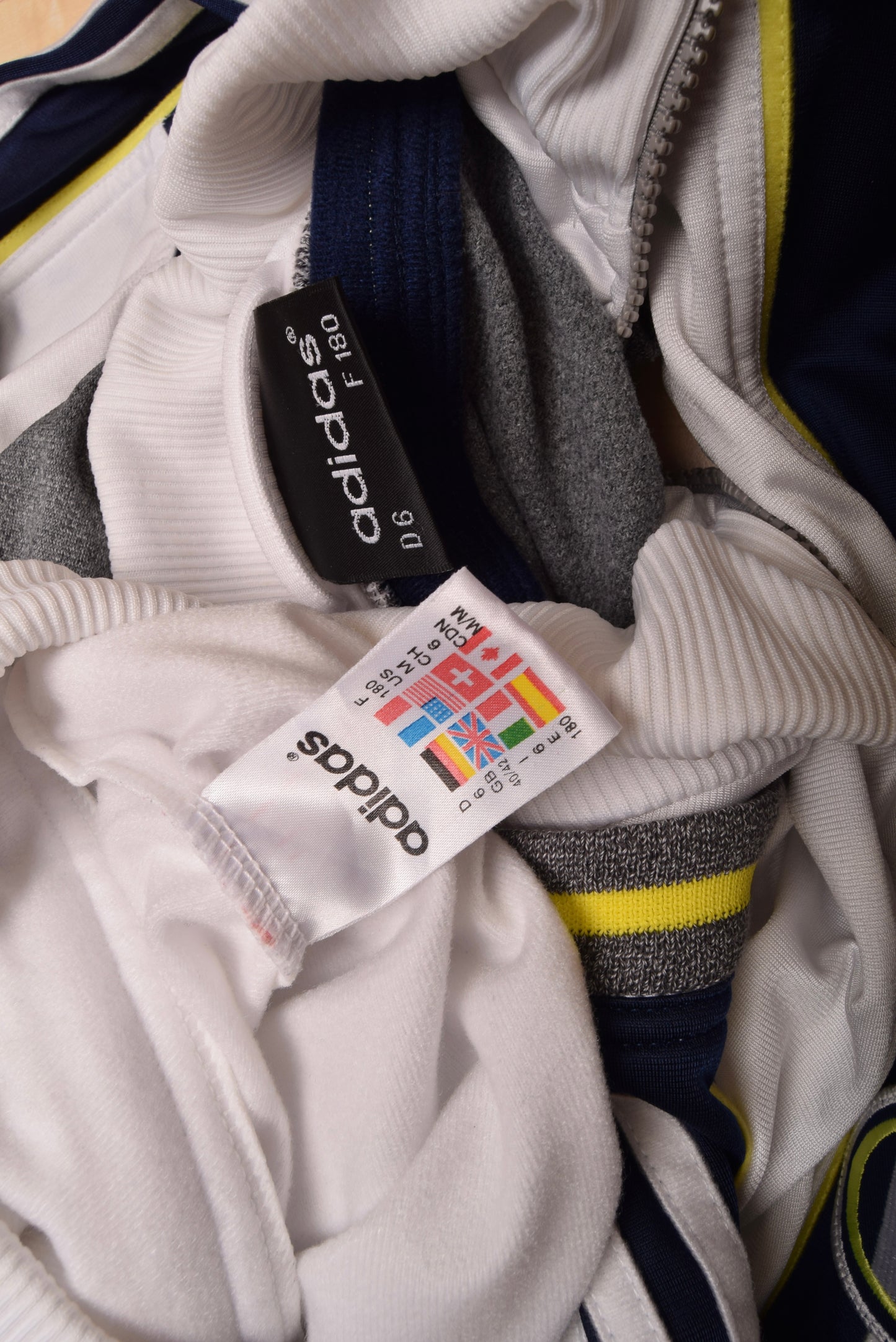 Vintage 90's Adidas Jacket Size M White Blue