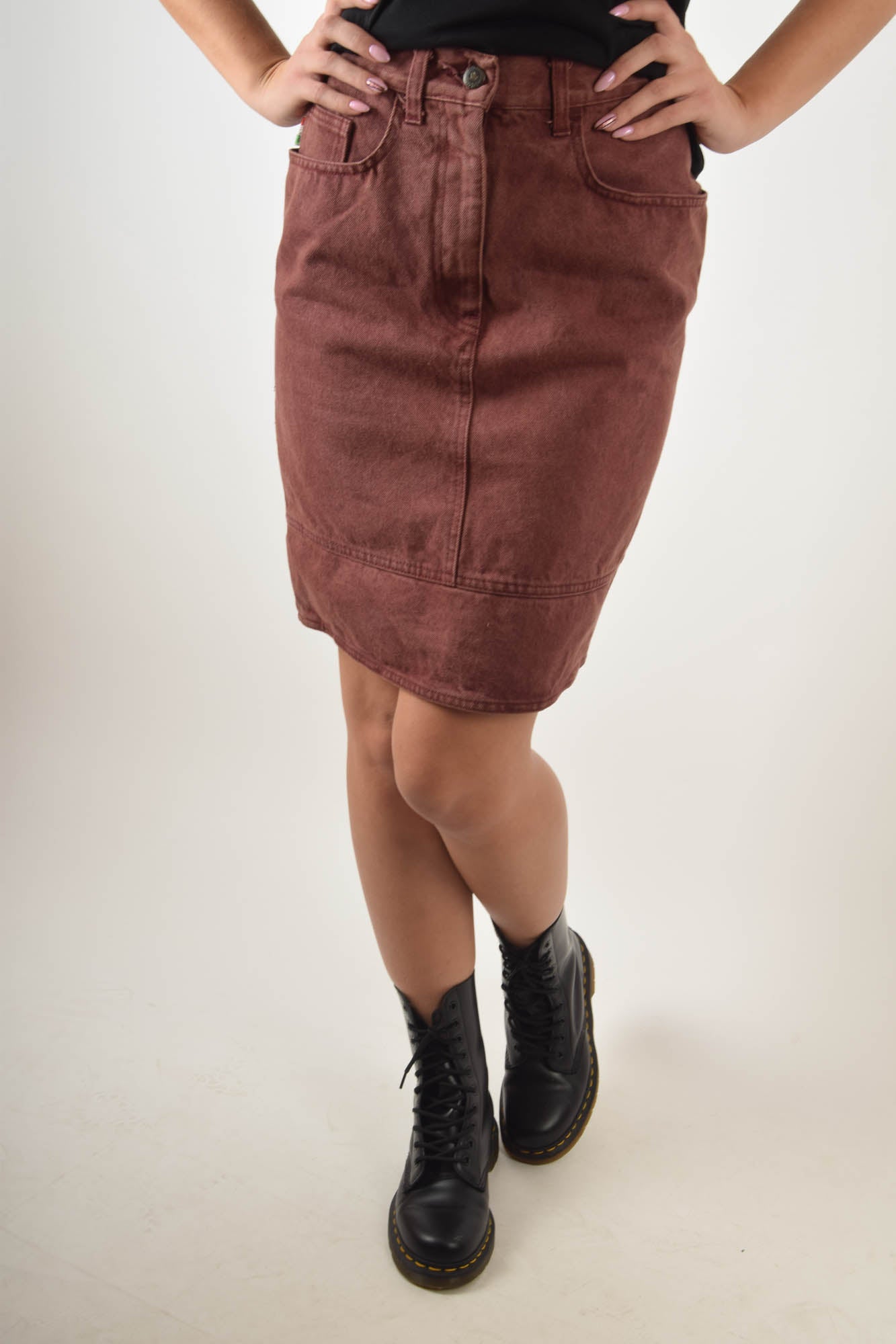 Vintage Moschino Denim Skirt Made in Italy