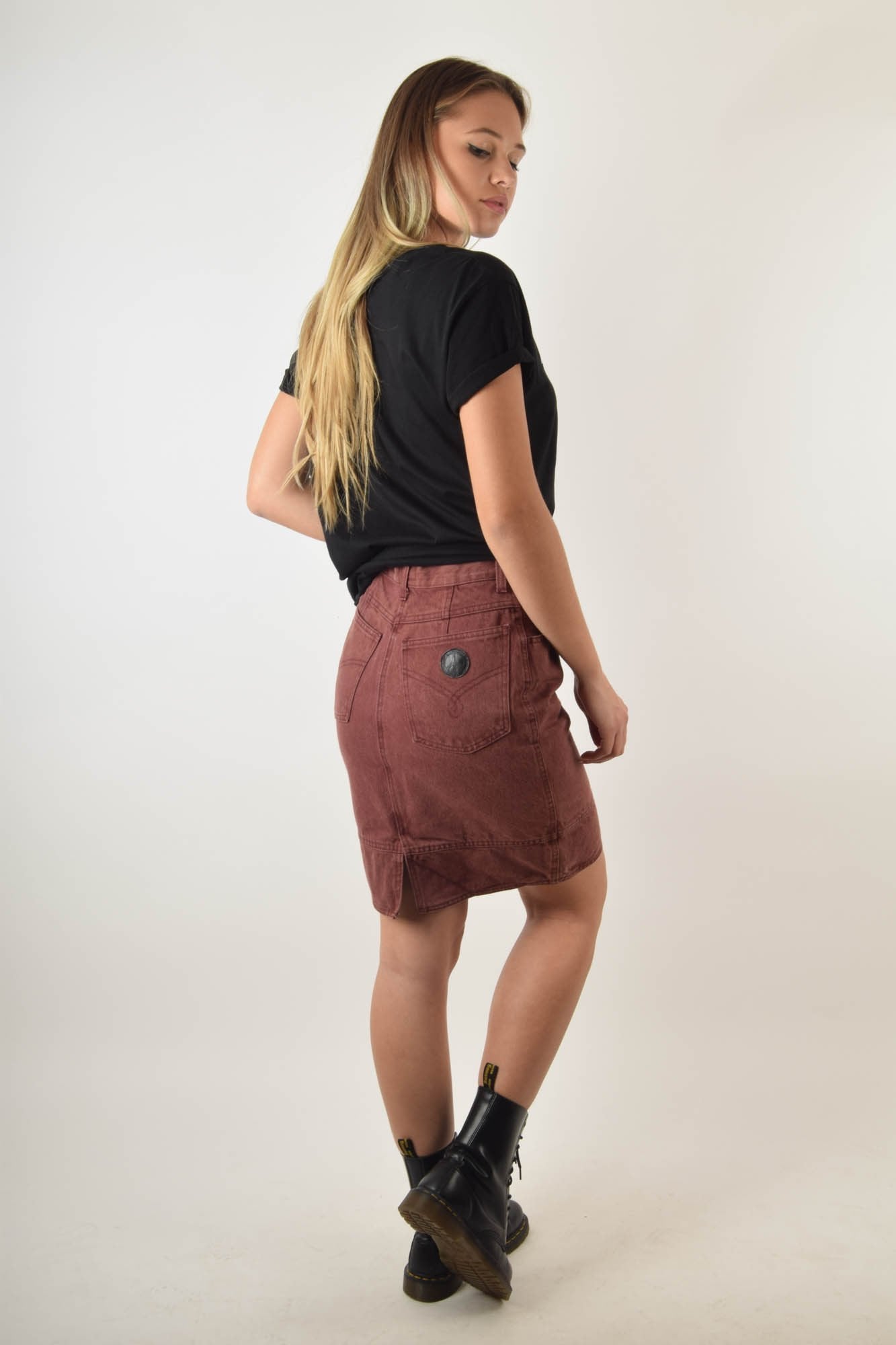 Vintage Moschino Denim Skirt Made in Italy