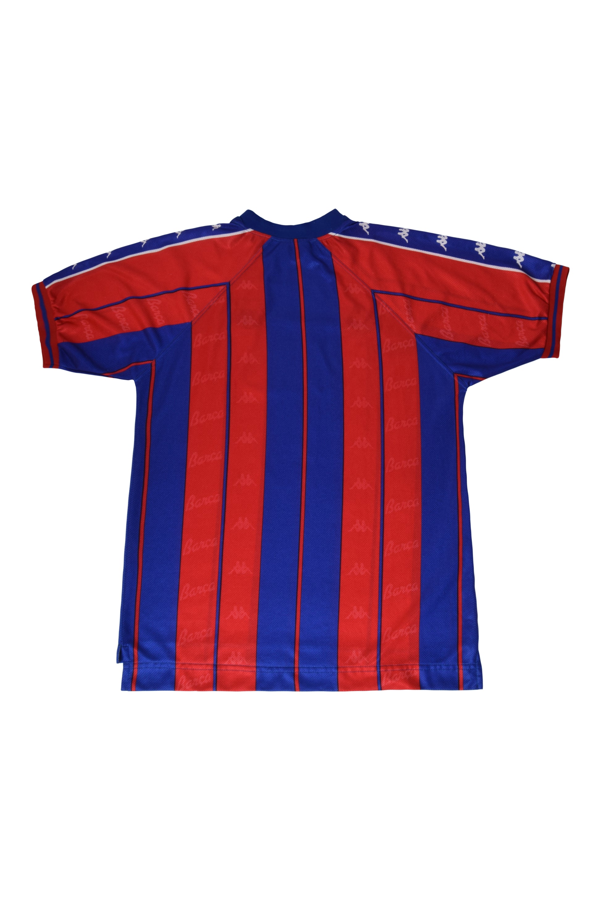 Vintage FC Barcelona Kappa Football Home Shirt '97-'98 Size XL Red Blue Made in Italy