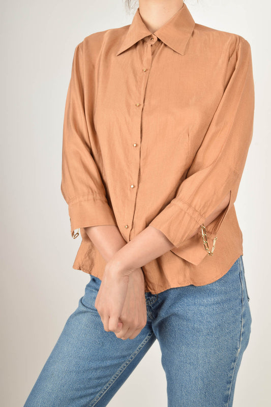 Vintage Roberto Cavalli Silk Shirt Size L