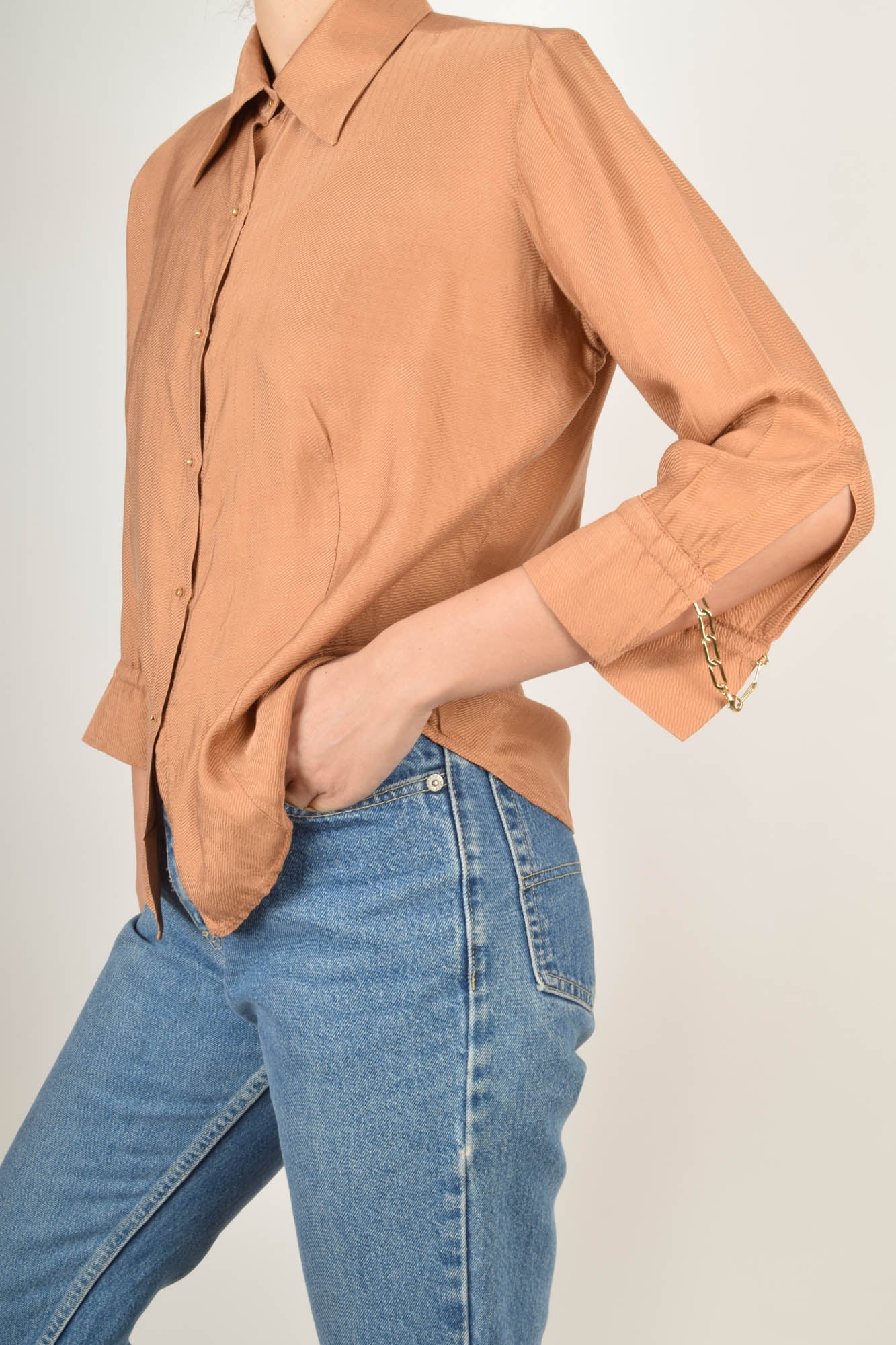Vintage Roberto Cavalli Silk Shirt Size L