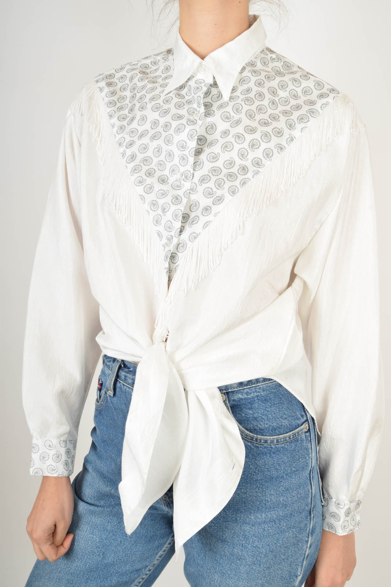 Vintage Shirt with Fringe 90's