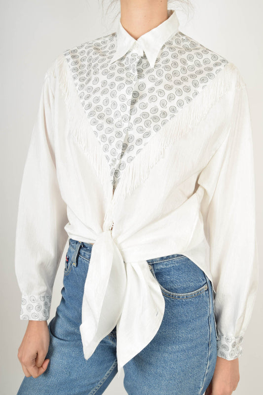 Vintage Shirt with Fringe 90's