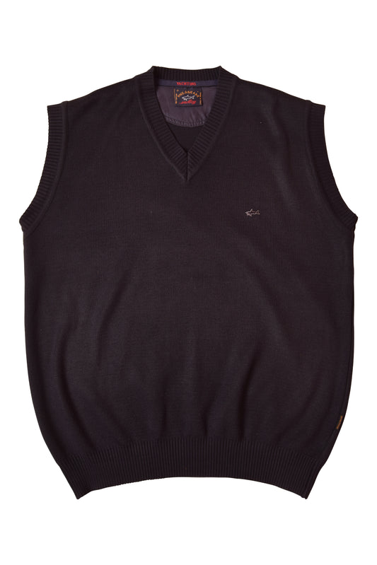 Vintage Paul & Shark Yachting Vest Made in Italy 100% Cotton Size L